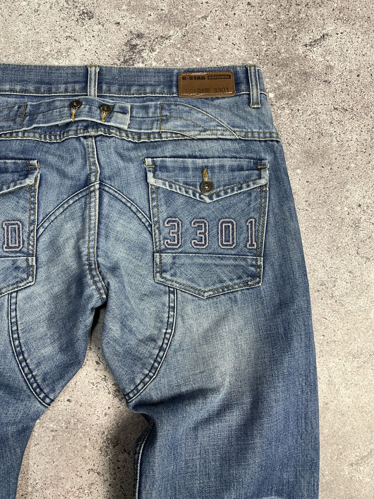 G-Star × Vintage Vintage Y2K G Star Raw Distressed Cargo Jeans Pants Size US 32 / EU 48 - 6 Thumbnail