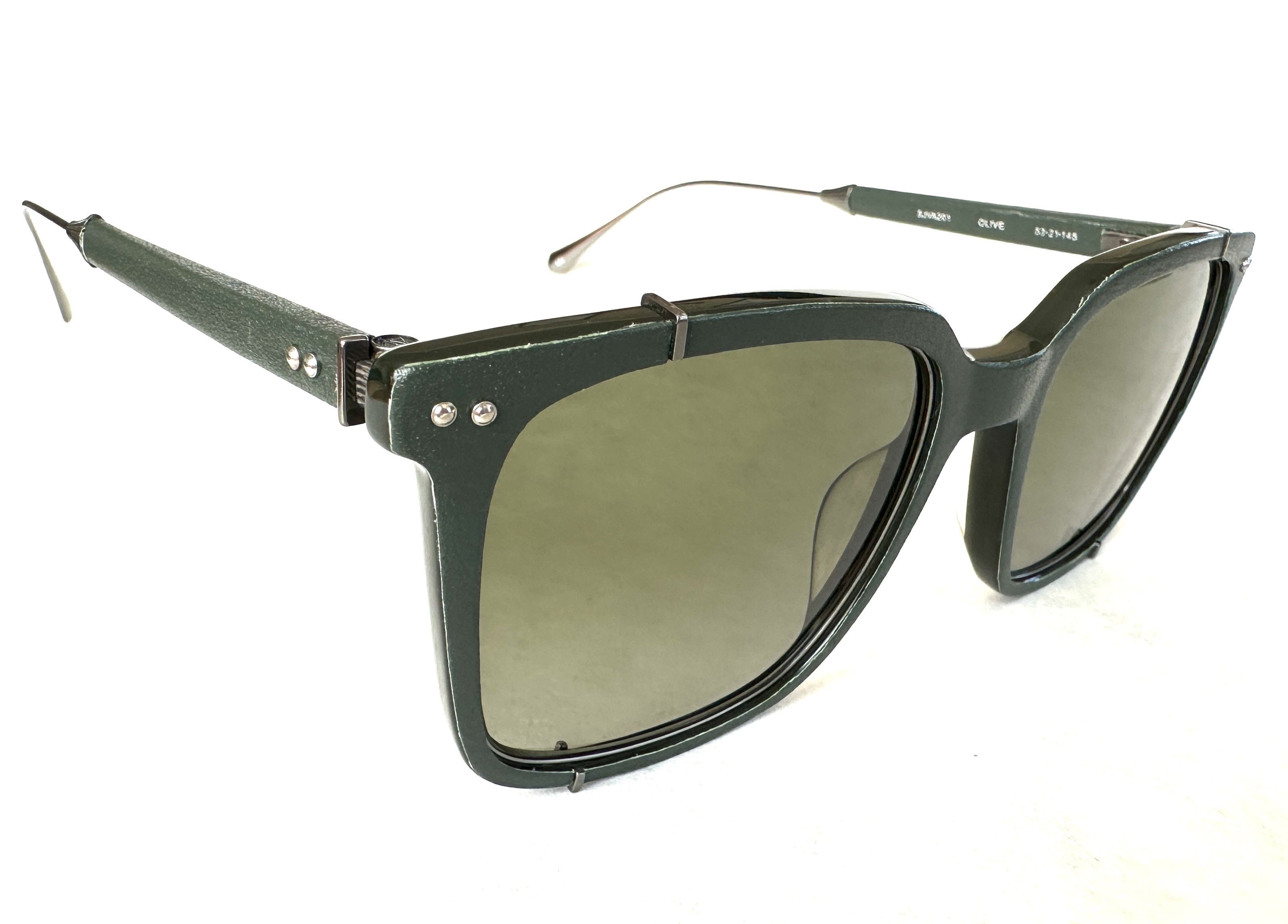 John Varvatos Limited Edition SJVA201 Leather Sunglasses Size ONE SIZE - 3 Thumbnail
