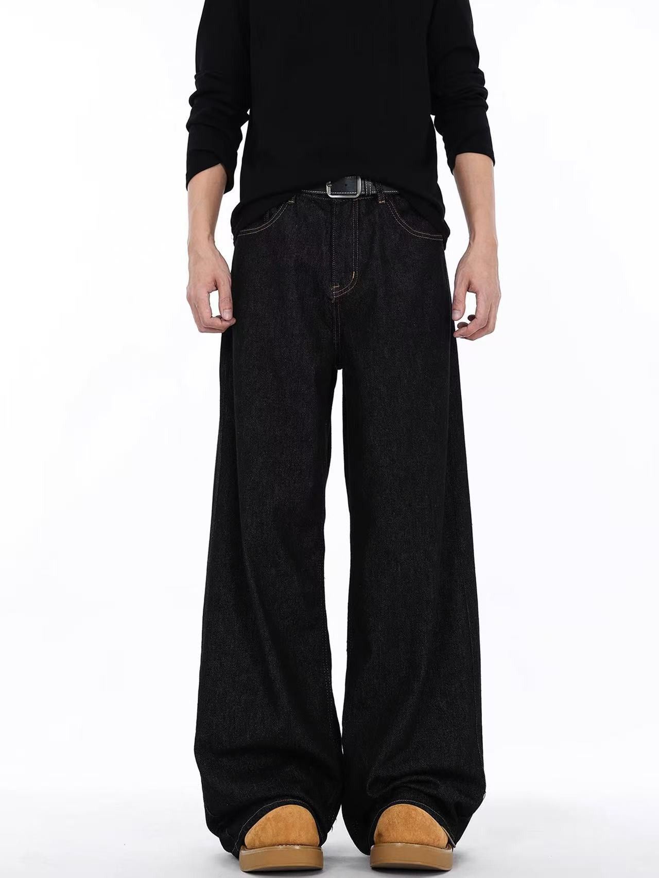 Jean American retro men's loose straight cleanfit wide-leg jeans Size US 32 / EU 48 - 1 Thumbnail