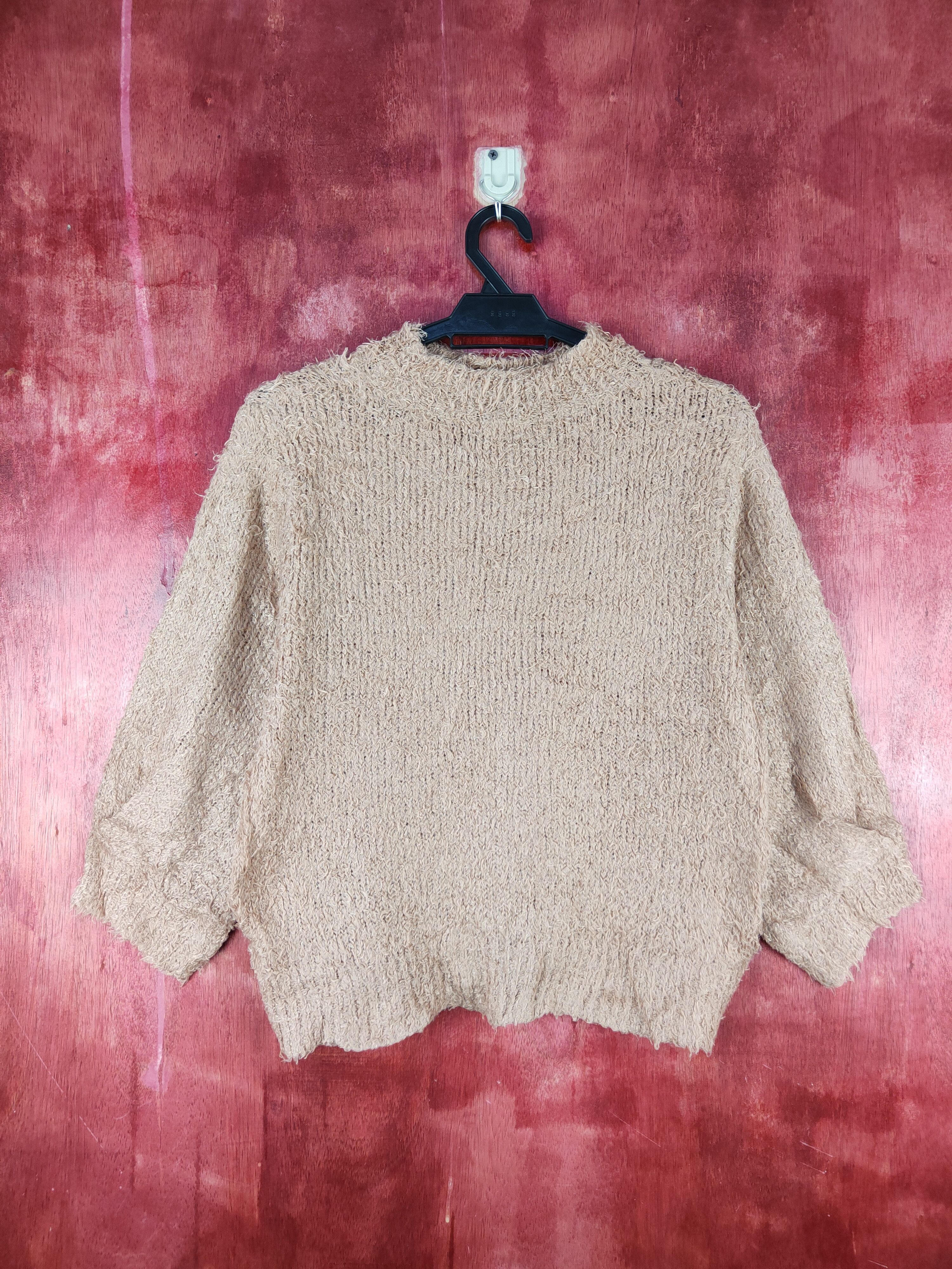GU × Homespun Knitwear × Japanese Brand GU Brown Shag Shaggy Fur Mohair Knitwear #S1991 Size M / US 6-8 / IT 42-44 - 7 Thumbnail
