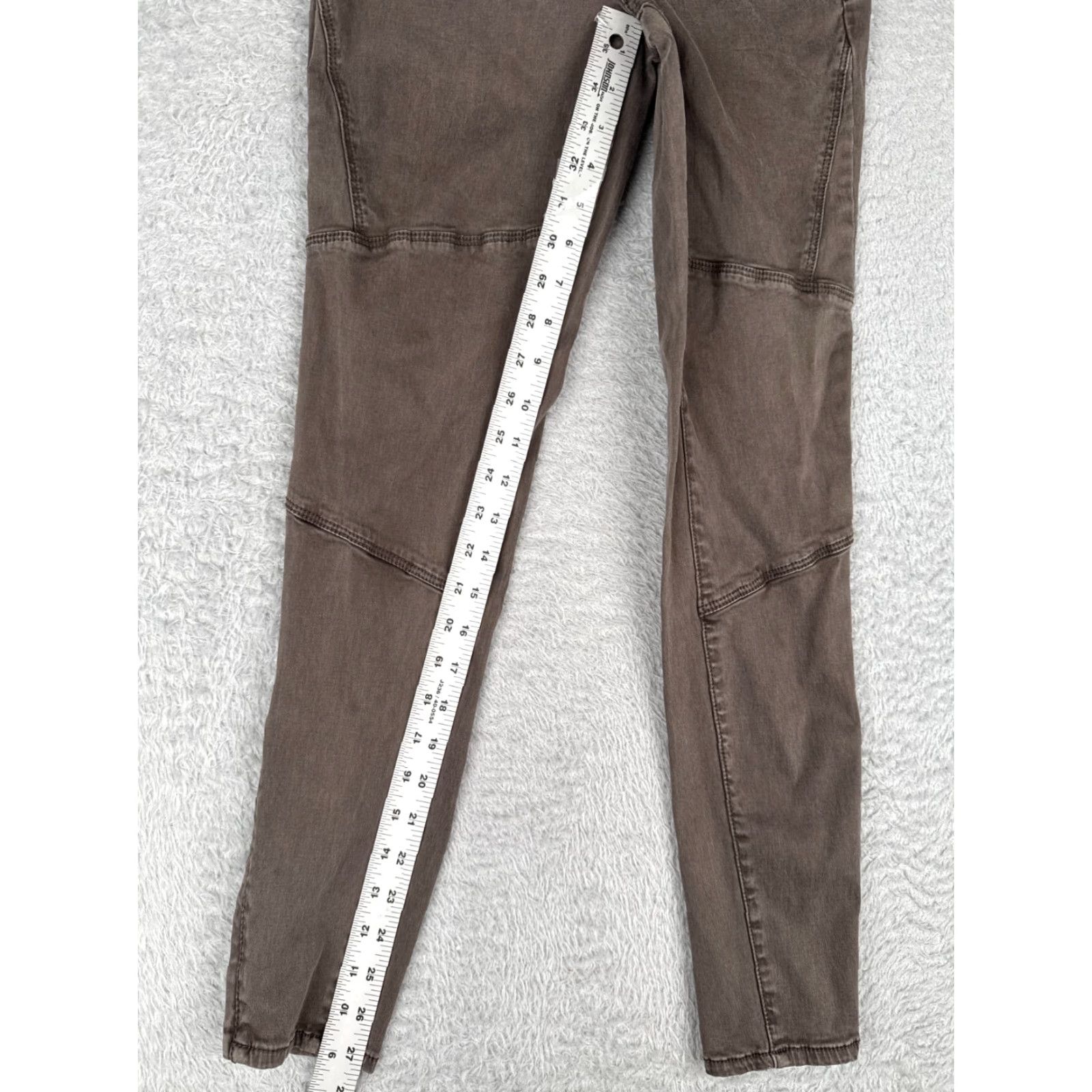 Mossimo VINTAGE Mossimo Jeans Womens Brown Denim Skinny Jegging Mid Rise Ankle Zip 26x28 00 5-Pocket Design Mens? Size 24" / US 00 / IT 34 - 7 Thumbnail