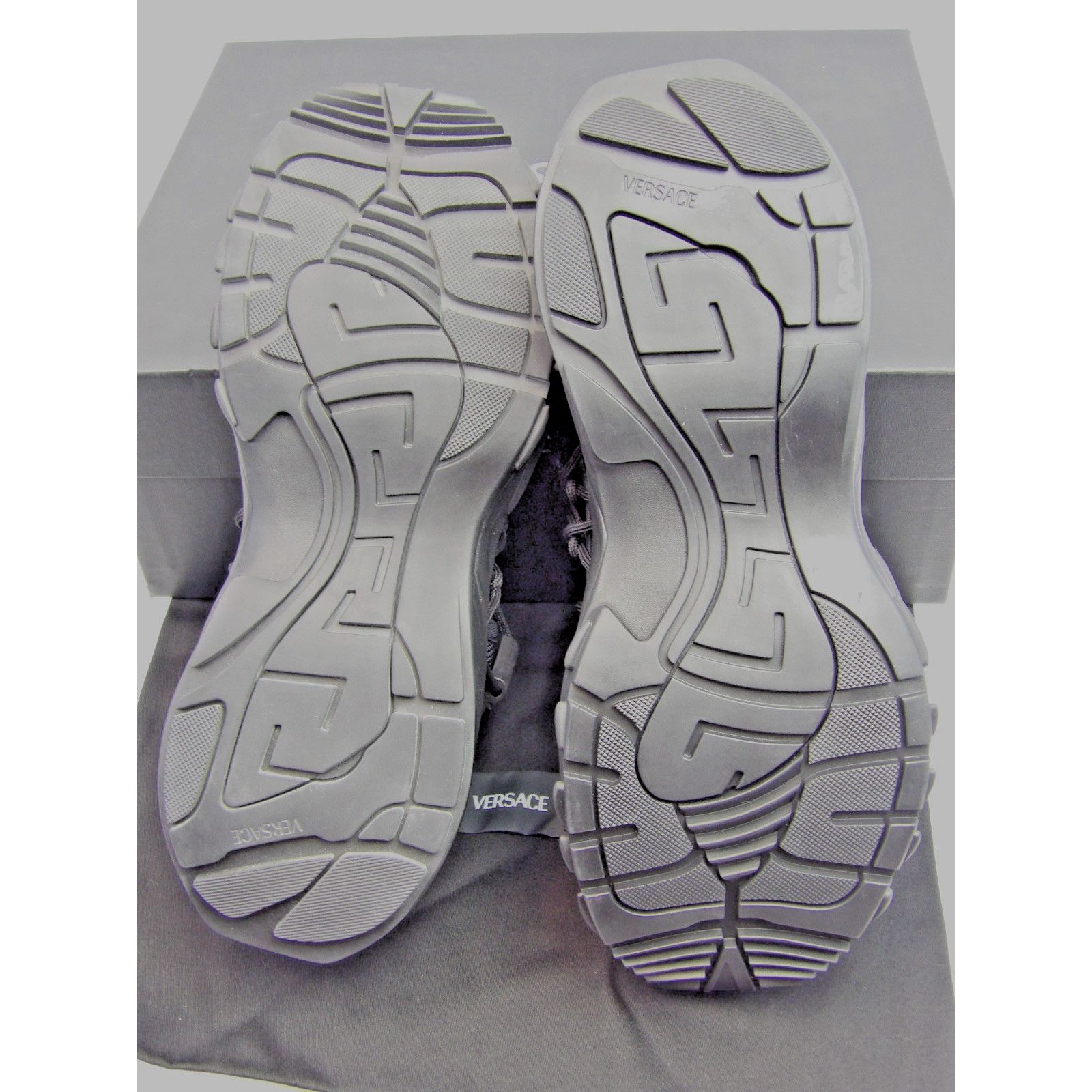 Versace VERSACE MERCURY BLACK LEATHER PLATFORM SNEAKERS 48 15 ITALY Size US 15 / EU 48 - 11 Thumbnail