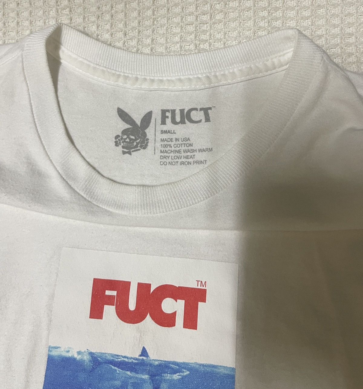 FUCT RARE🔥FUCT🔥Jaws Girl Skate White Tshirt Size US S / EU 44-46 / 1 - 3 Thumbnail
