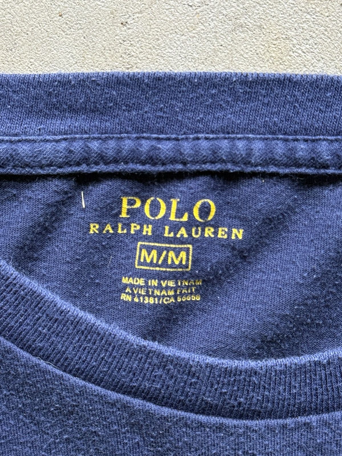 Polo Ralph Lauren Polo Ralph Lauren Single Stitch Boxy Faded Navy Shirt Size US M / EU 48-50 / 2 - 5 Thumbnail