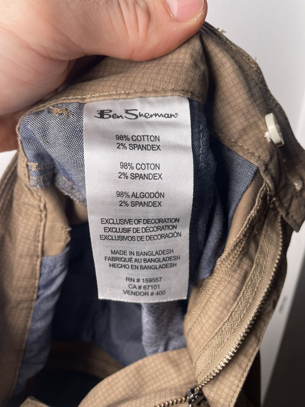 Ben Sherman Ben Sherman Slim Fit Stretch Chino Pants Beige 32x32 Size US 32 / EU 48 - 7 Thumbnail