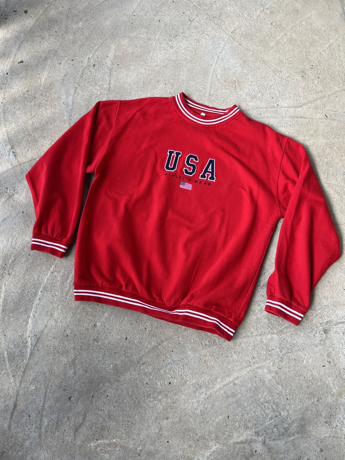 Vintage Vintage USA Athletic Wear Sweatshirt Size US L / EU 52-54 / 3 - 1 Thumbnail