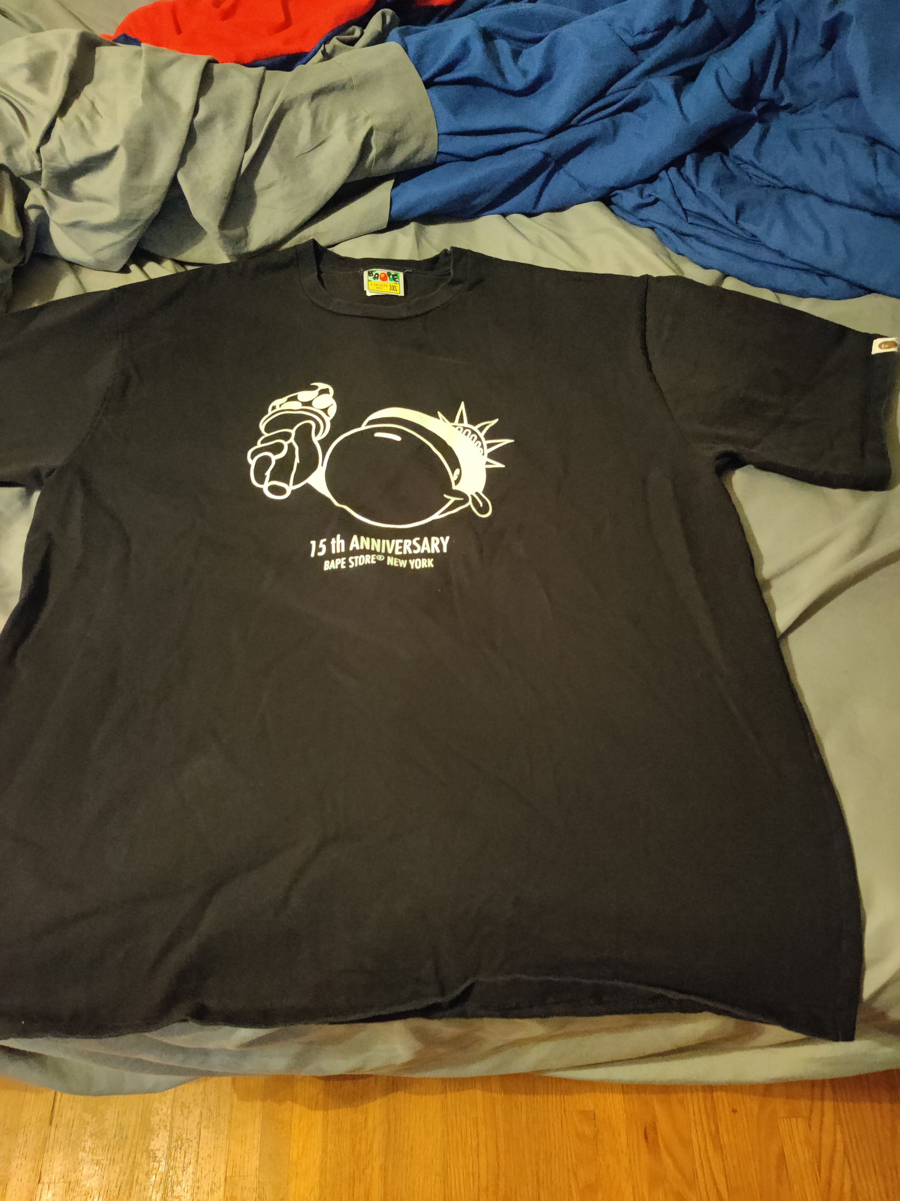 Bape NYC Greene Street 15th Anniversary Tee Size XXXL