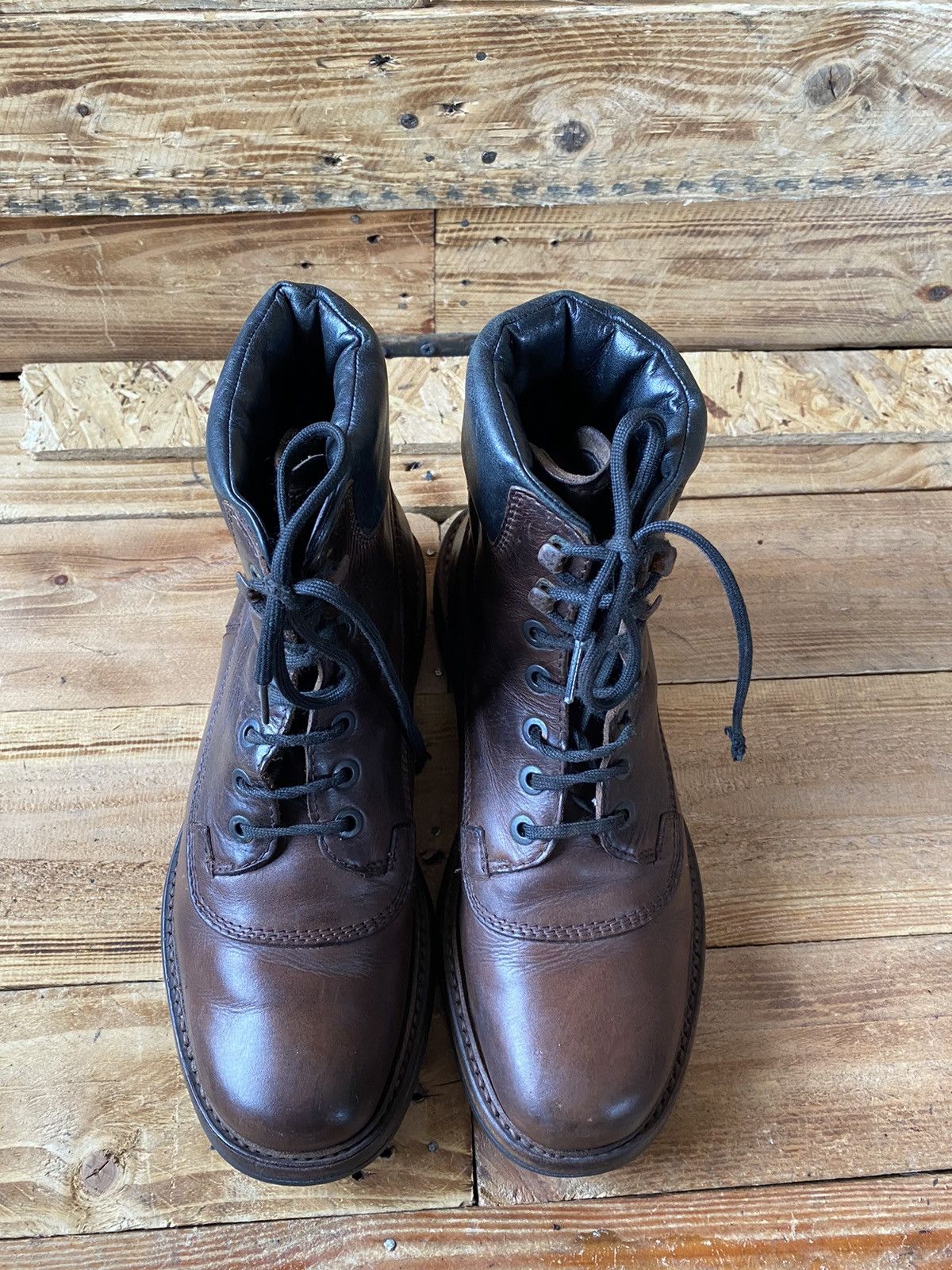 Prada Vintage Prada milano hiking boots brown leathers shoes Uk7.5 Size US 8.5 / EU 41-42 - 2 Thumbnail