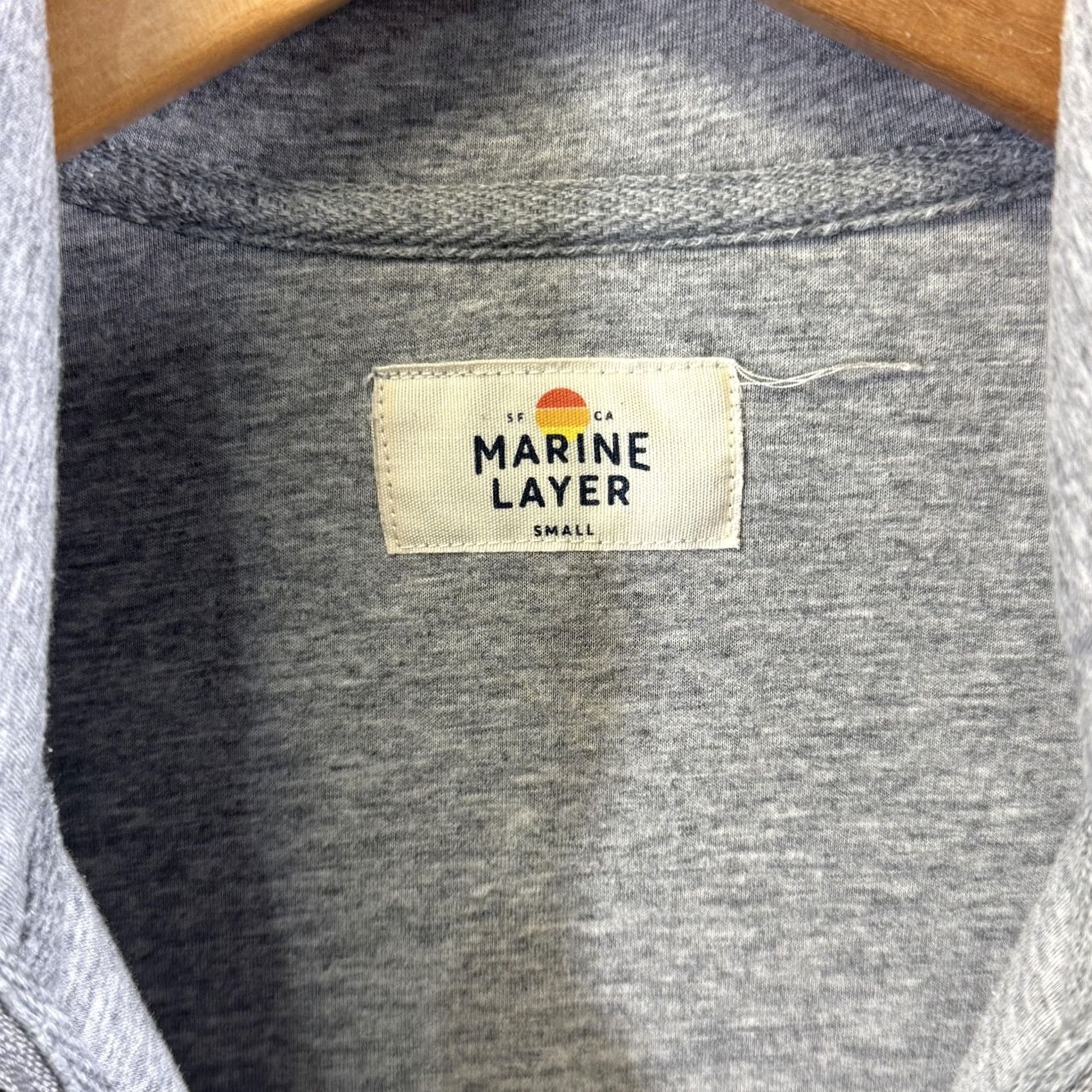 Marine Layer VINTAGE Marine Layer Pullover Sweatshirt Gray Sherpa Fleece Half Zip Pockets 1/4 Zip Womens Small Size S / US 4 / IT 40 - 4 Thumbnail