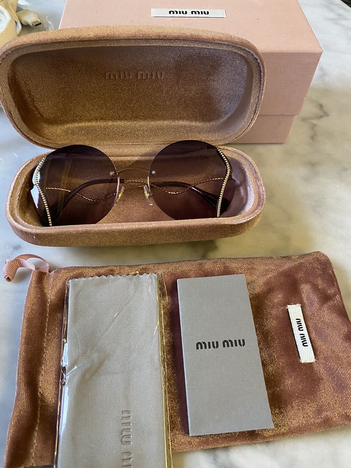 Miu Miu Miu Miu oversized sunglasses Size ONE SIZE - 8 Thumbnail