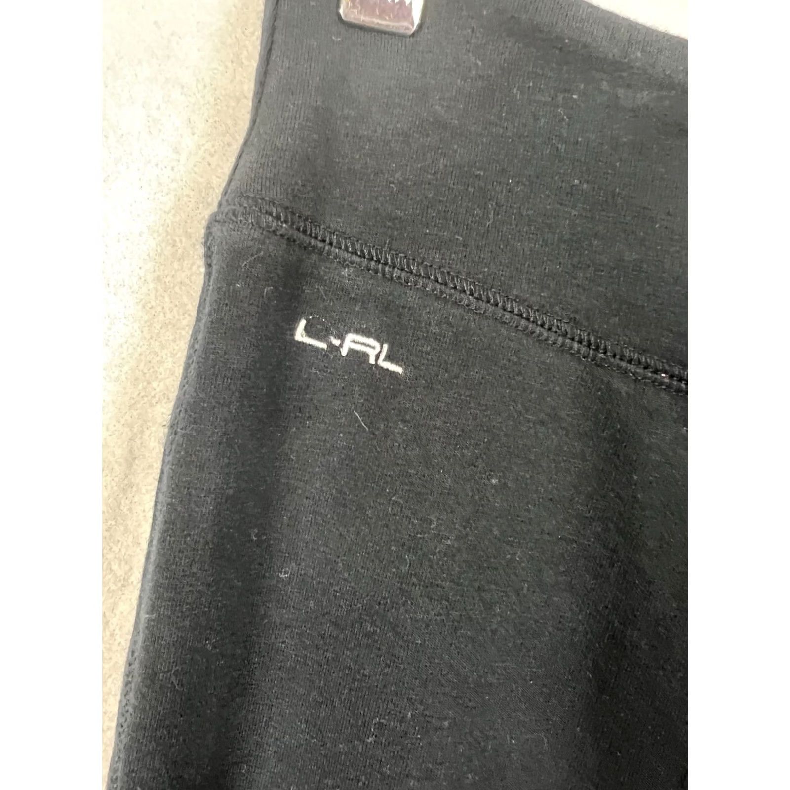 Ralph Lauren Lauren Ralph Lauren Active Black Stretch Running Legging Pant Women M LRL Leggings Activewear Size 32" / US 10 / IT 46 - 3 Thumbnail