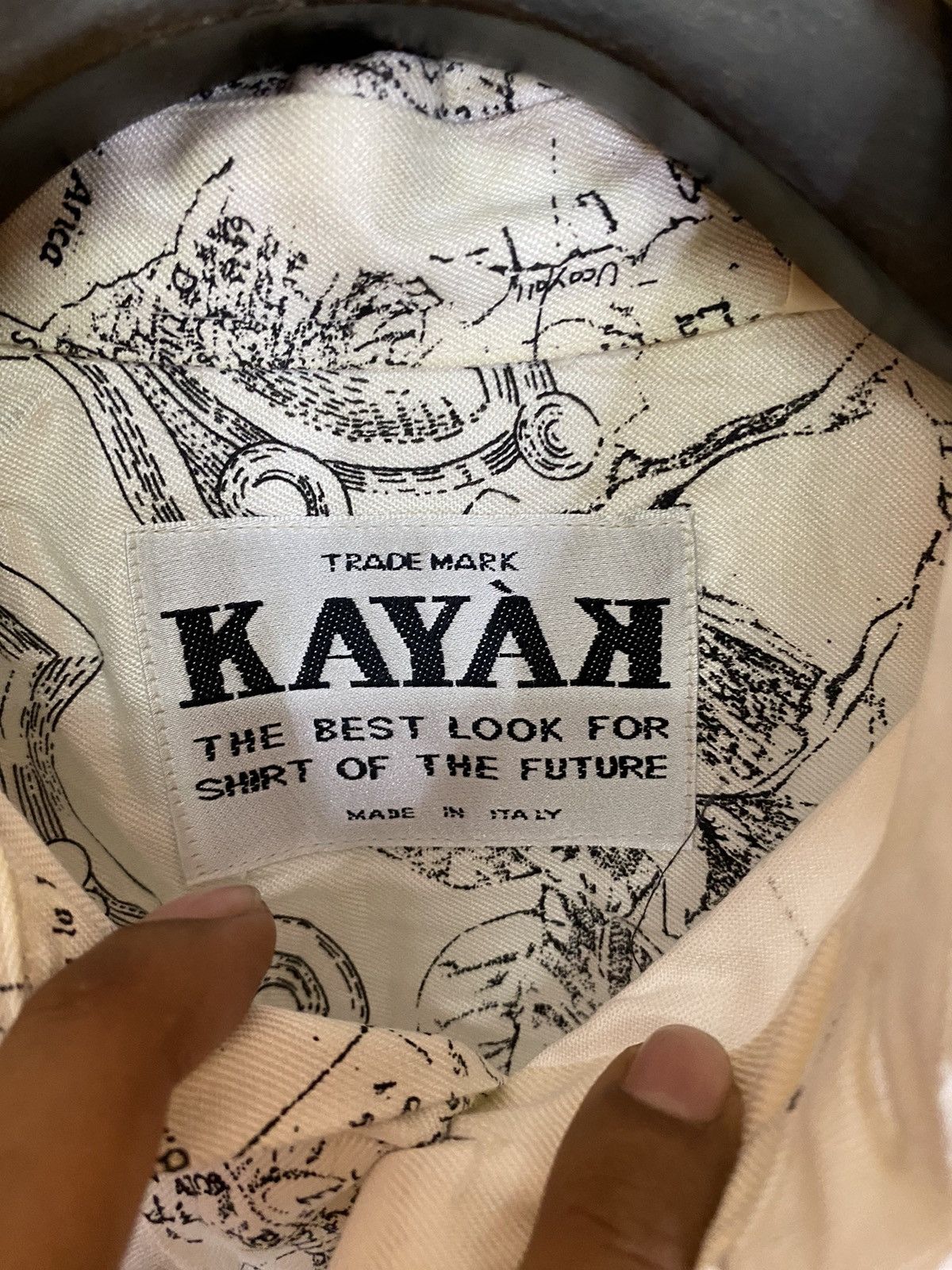 Designer × Vintage 🔥Vintage kayak shirt button ups maps design Size US S / EU 44-46 / 1 - 4 Thumbnail