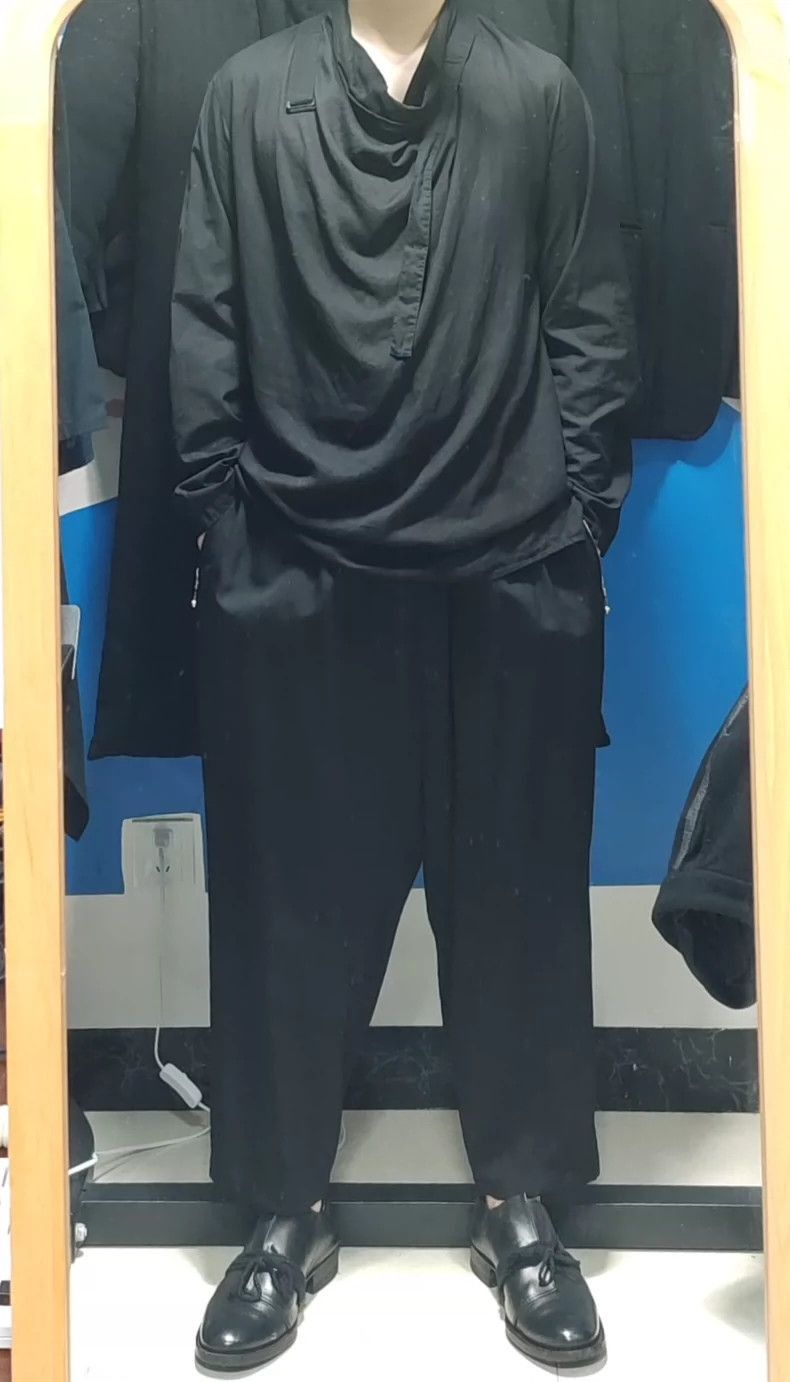 Yohji Yamamoto yohji yamamoto 18ss ball head pendant low crotch nine-point Size US 32 / EU 48 - 6 Thumbnail