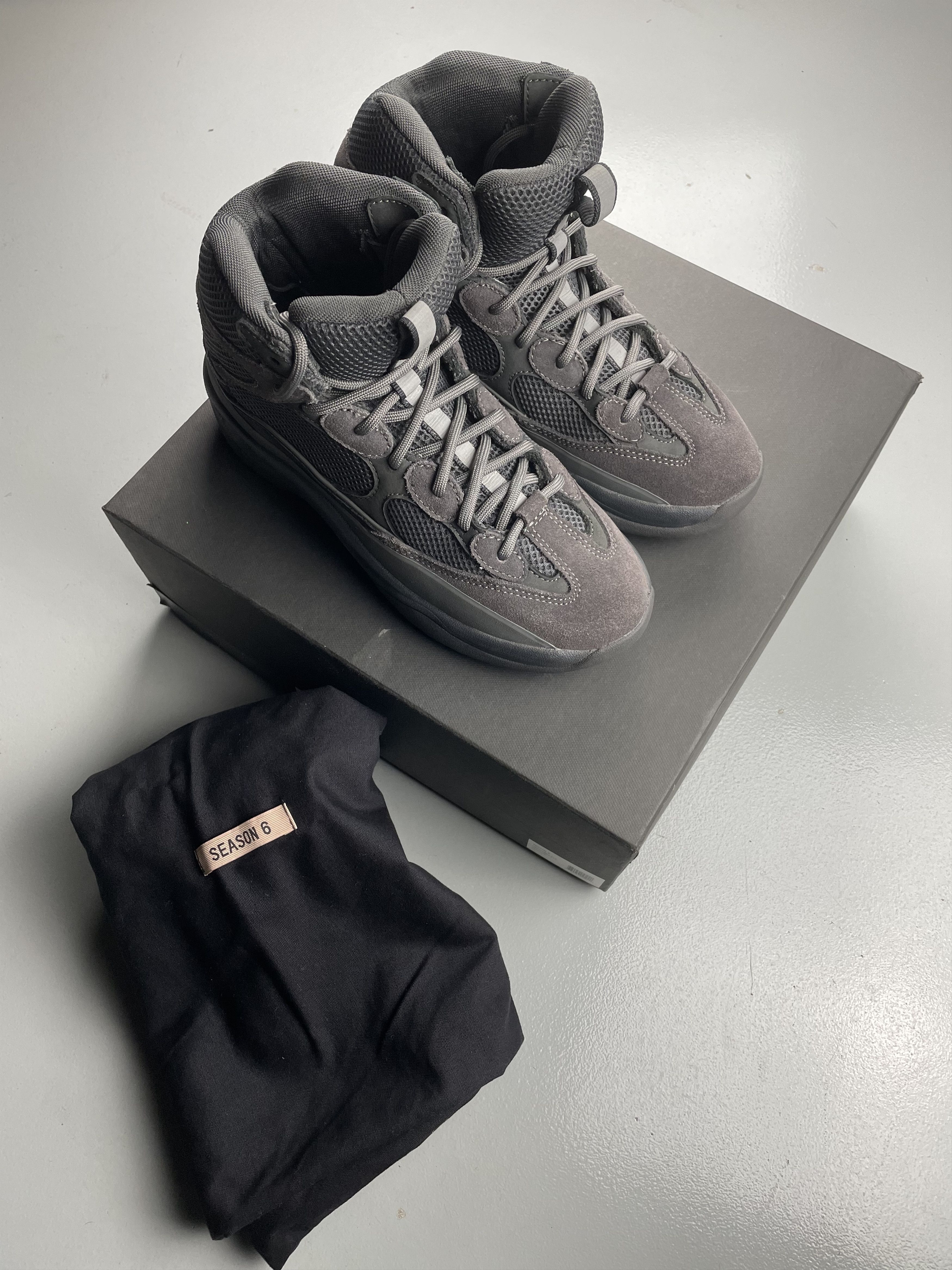 Yeezy YEEZY Season 6 Graphite Desert Boots - size 42 Size US 8.5 / EU 41-42 - 1 Thumbnail