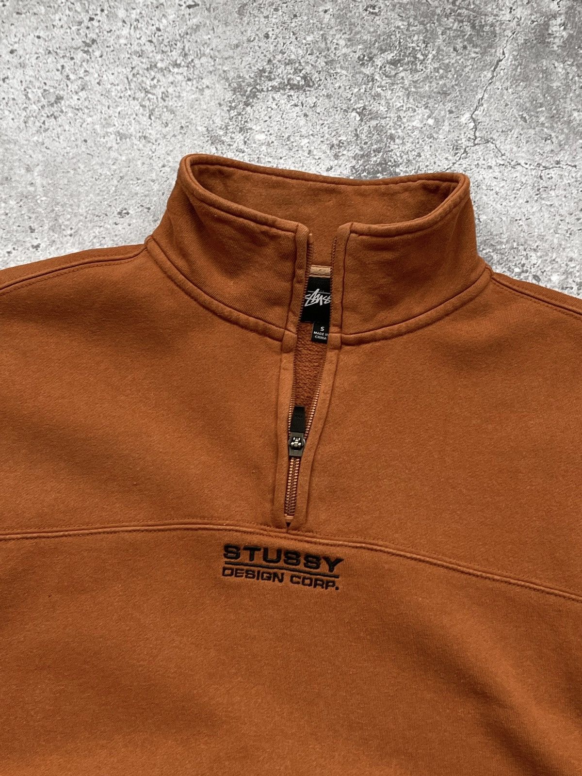Stussy Stussy Half Zip Pullover Crewneck Sweatshirt Size US S / EU 44-46 / 1 - 2 Thumbnail
