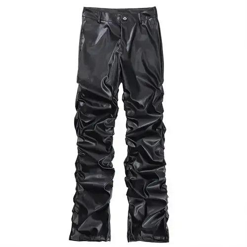 Japanese Brand VIBE Pu Leather Pants Size US 32 / EU 48 - 2 Thumbnail