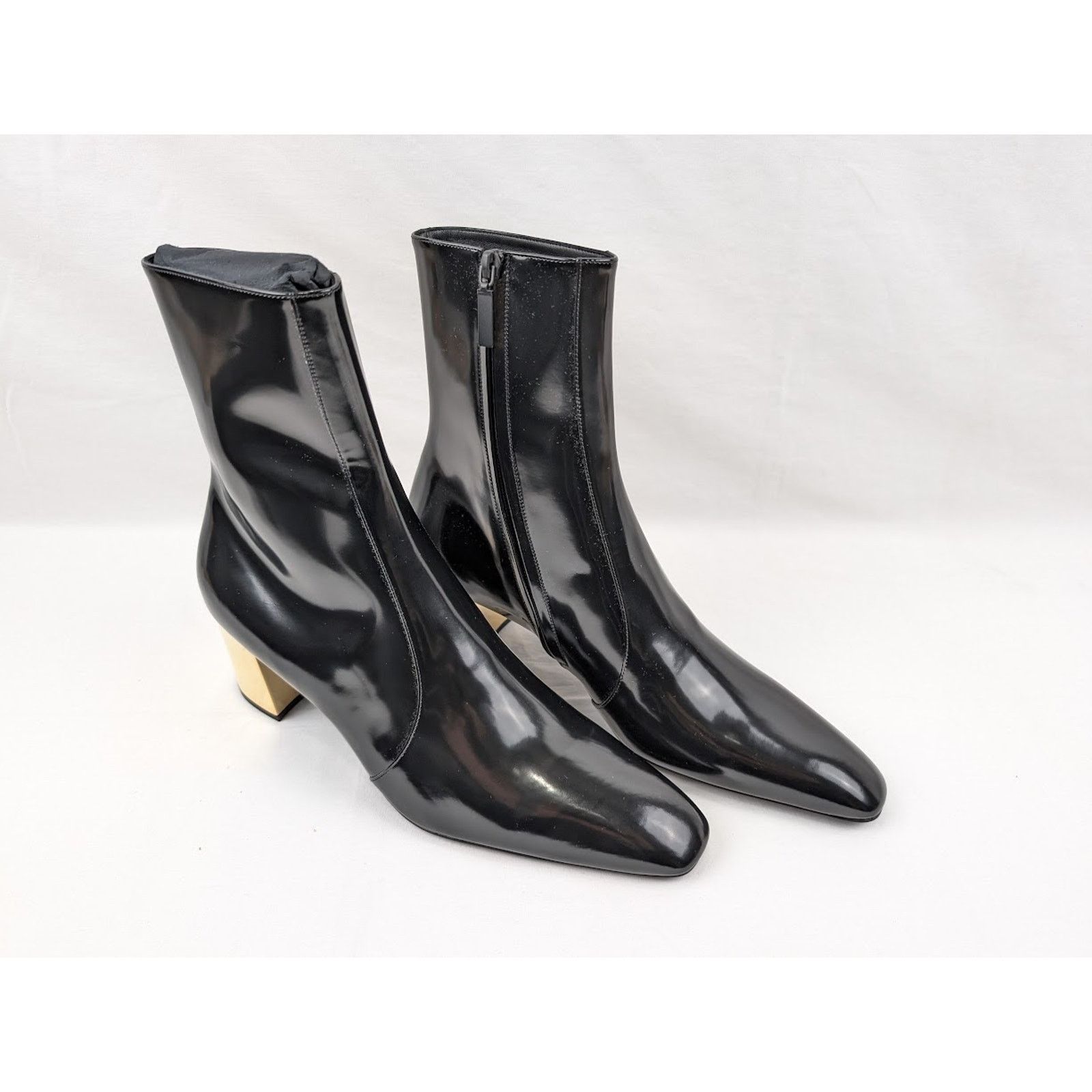 Saint Laurent Paris o1rshd1 Q:4 / XIV 70 Zipped Boots in Nero 42 Size US 9 / EU 42 - 12 Thumbnail