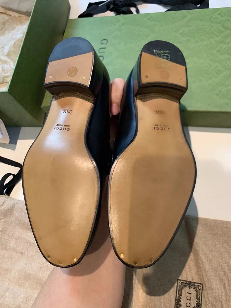 Gucci Gucci Fringed loafers shoes Size US 5 / IT 35 - 7 Thumbnail