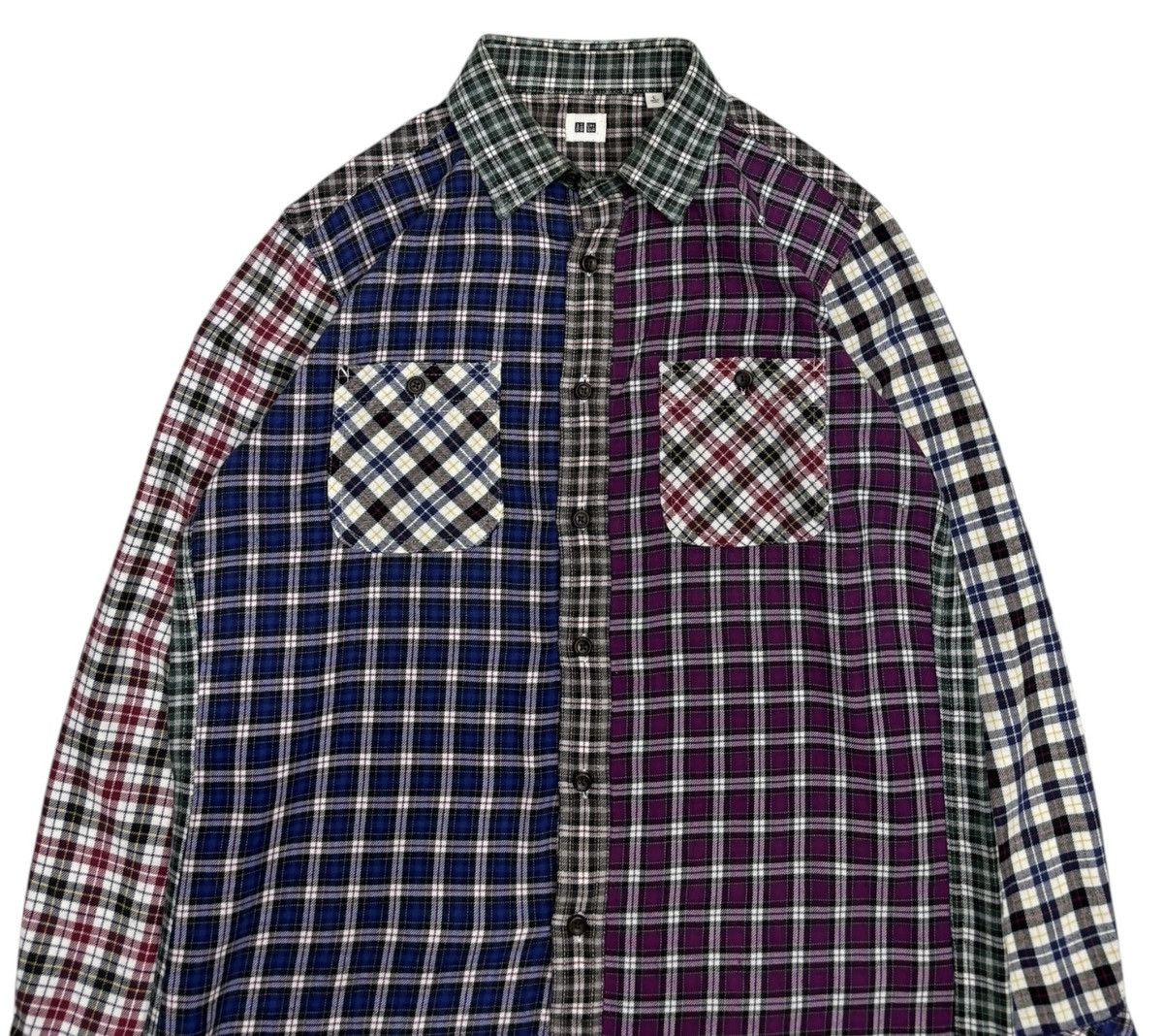 Japanese Brand × Uniqlo Rebuild Flannel Style Button Up Shirt Uniqlo Flannel Size US M / EU 48-50 / 2 - 5 Thumbnail