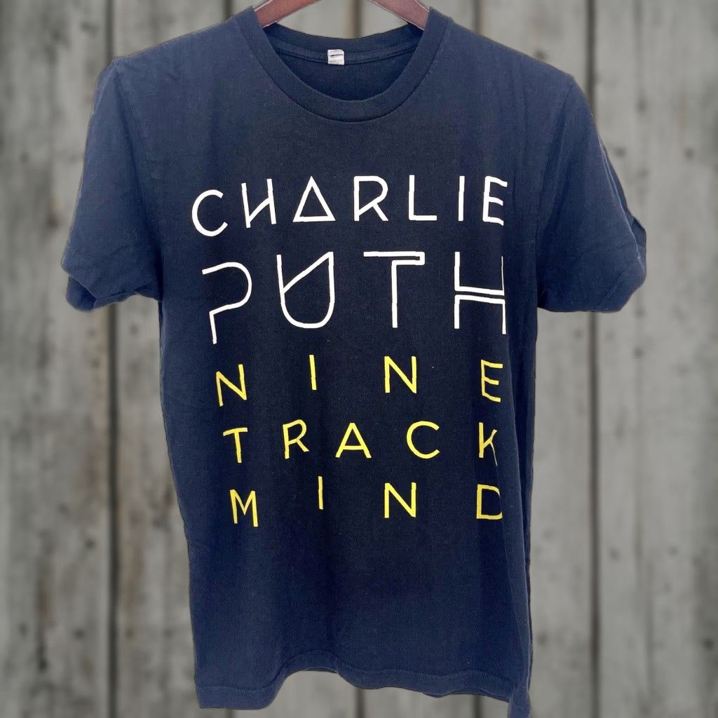 Next Level CHARLIE PUTH Nine Track Mind T-Shirt Mens Small Black Short Sleeve Concert Tee Size US S / EU 44-46 / 1 - 1 Thumbnail