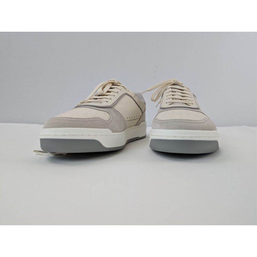 Brunello Cucinelli o1rshd1 Leather Low-Top Sneakers in White / Grey / Cream Size US 9 / EU 42 - 7 Thumbnail