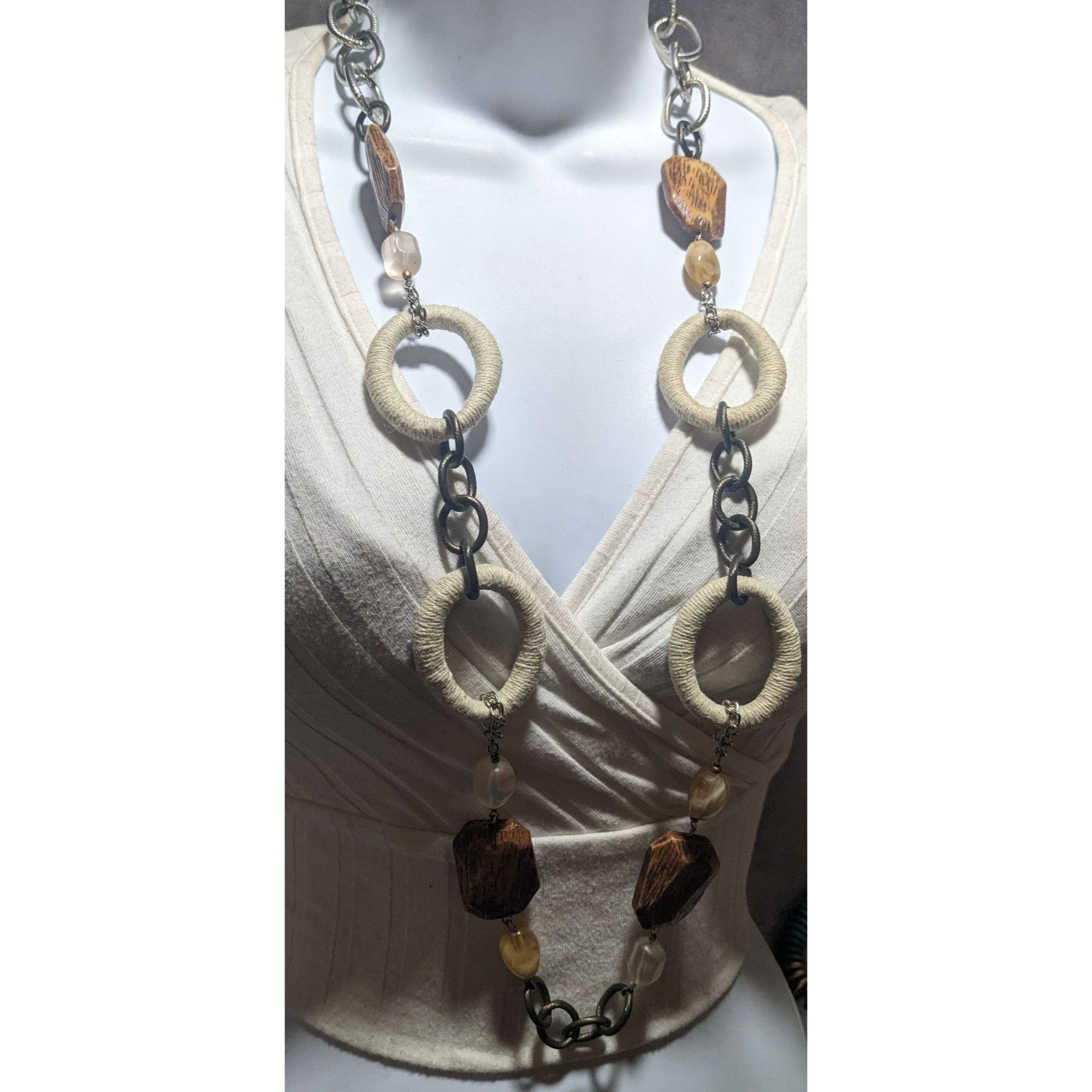 Chicos Chico's Earthy Bohemian Statement Necklace Size ONE SIZE - 8 Thumbnail