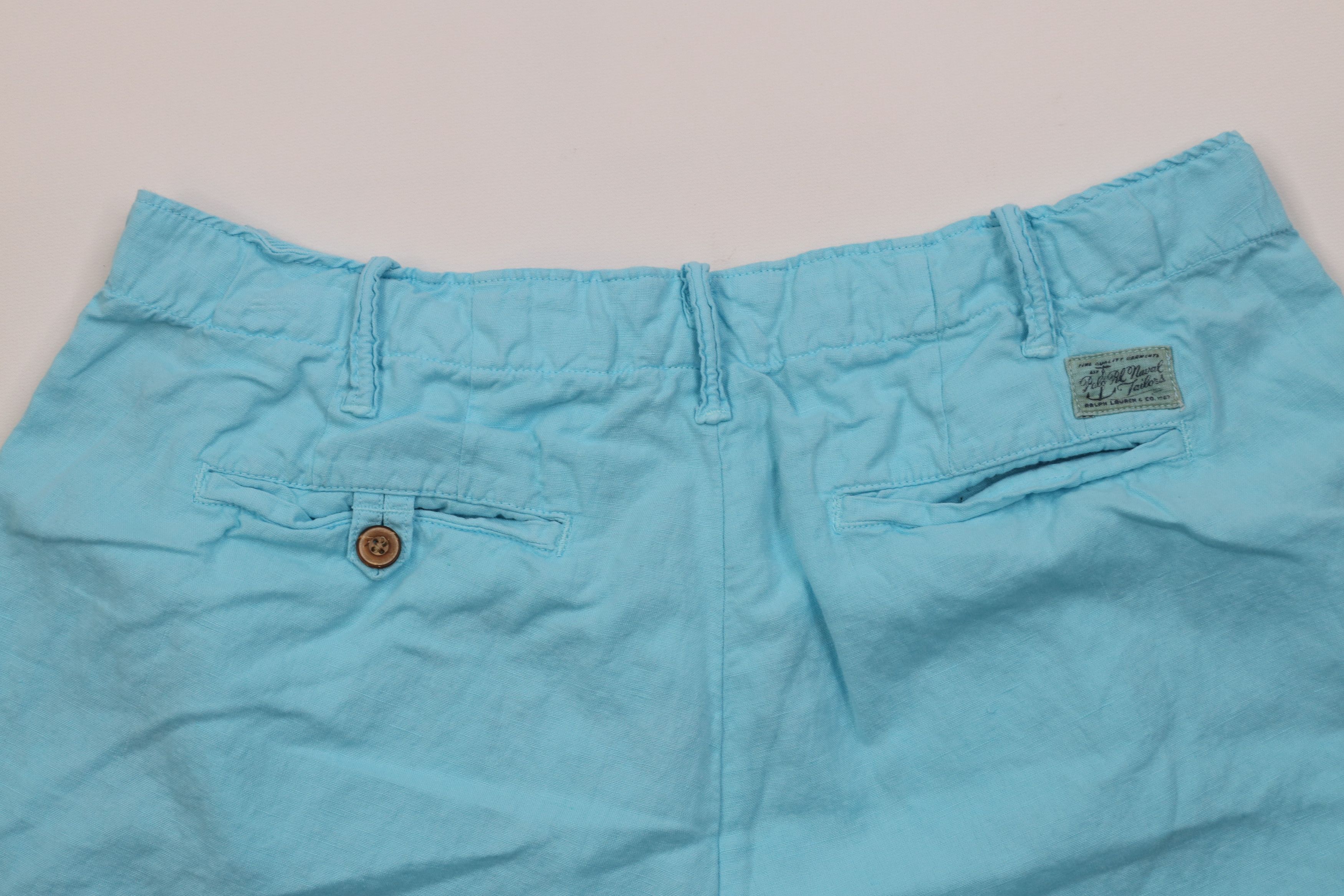 Ralph Lauren Vintage Y2K Ralph Lauren Blend Above Knee Chino Shorts Blue Size US 33 - 10 Thumbnail