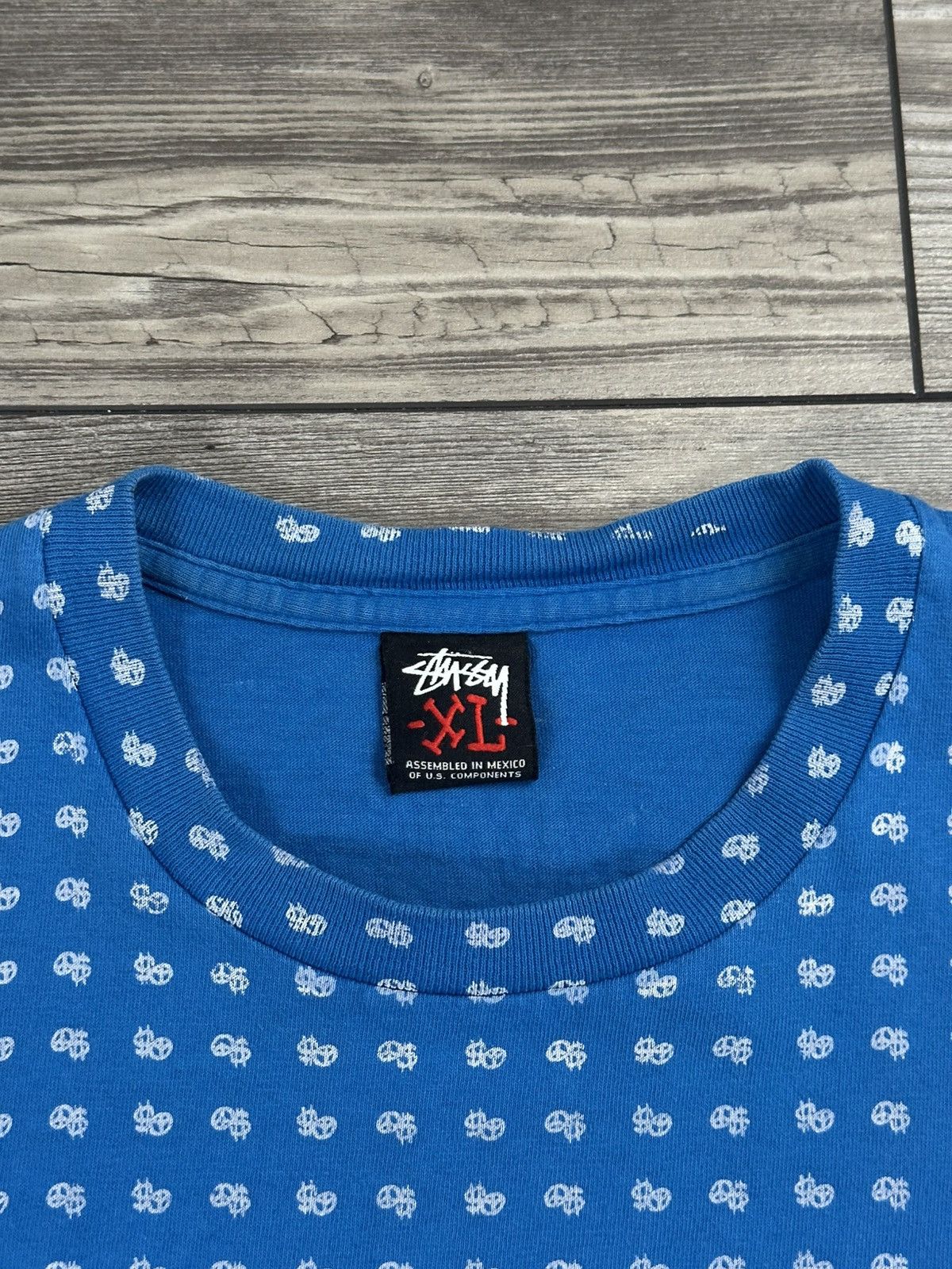Stussy Y2K Stussy Peace And Prosperity All Over Print T Shirt Size US XL / EU 56 / 4 - 6 Thumbnail