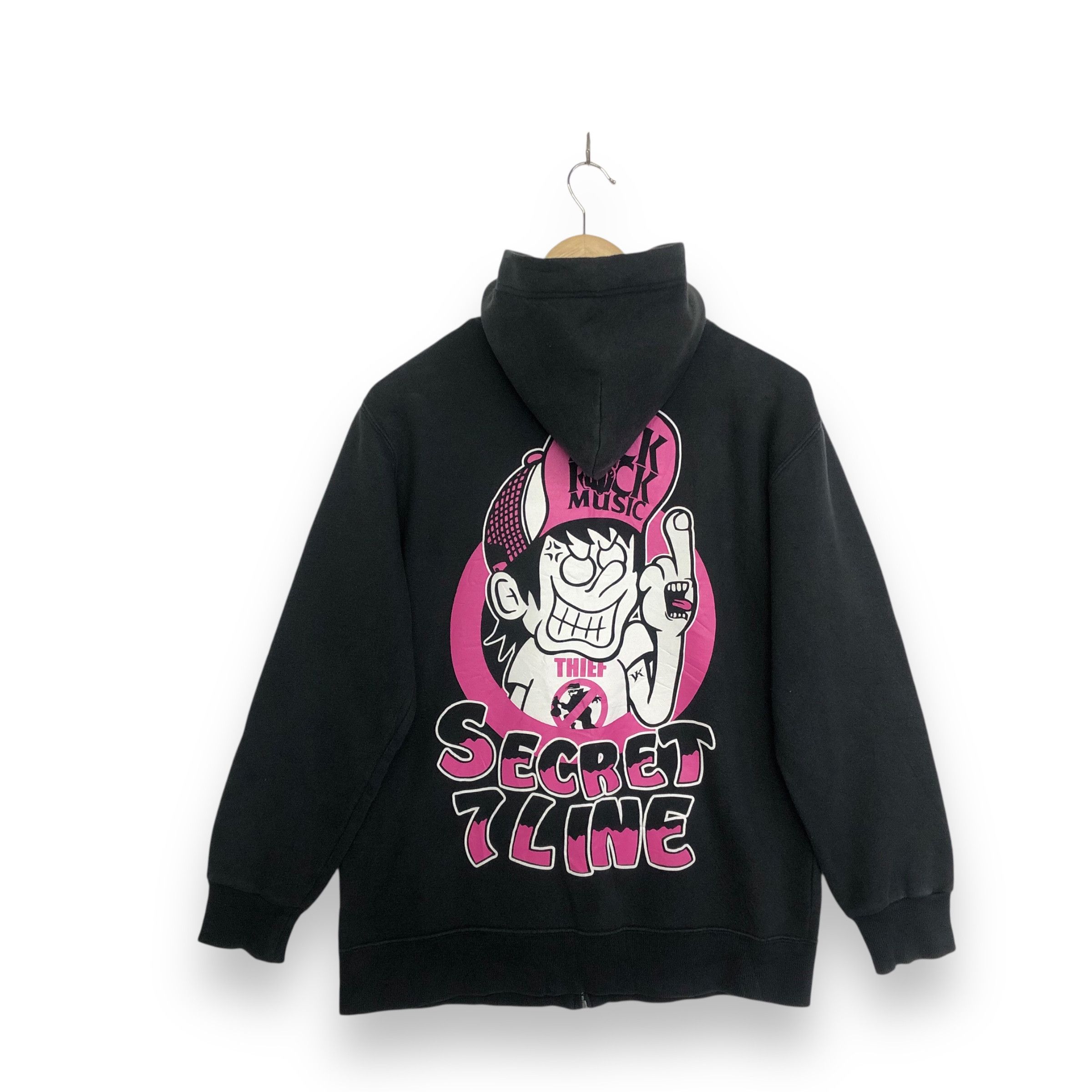 Band Tees SECRET 7LINE JAPANESE BAND KICK FU*K MUSIC ZIPER HOODIE Size US M / EU 48-50 / 2 - 1 Thumbnail