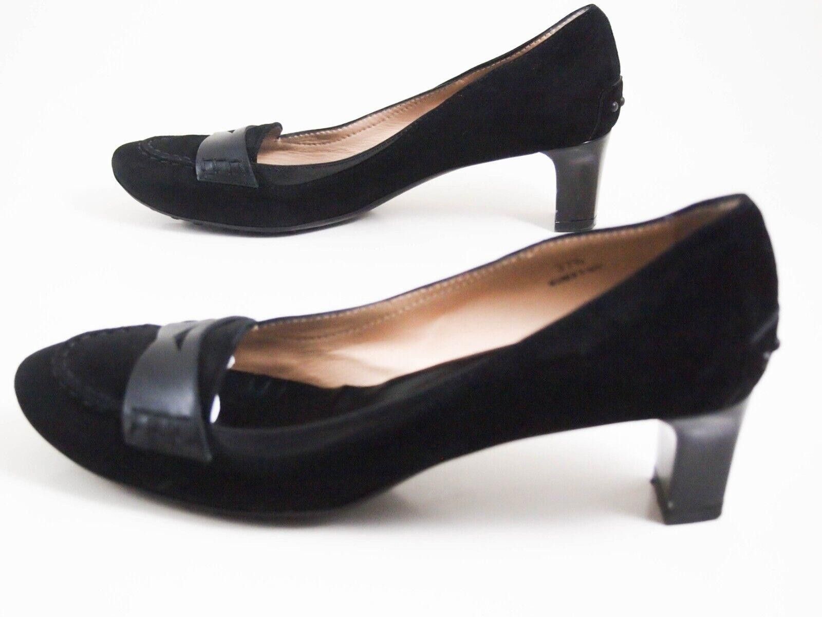 Tod's Tod's Mid Heel Pumps Black Suede Leather US 7.5 EU 37.5 Size US 7.5 / IT 37.5 - 2 Thumbnail