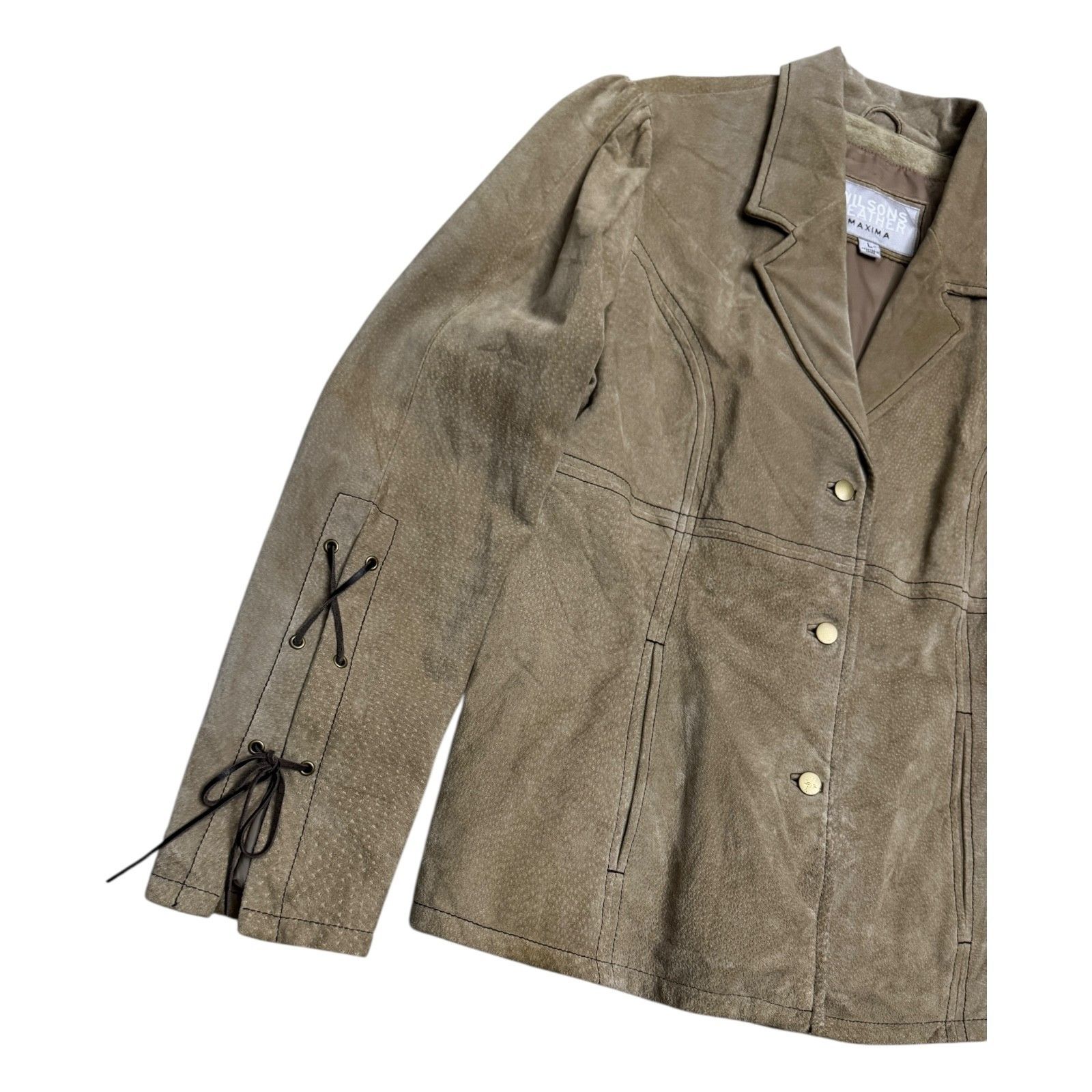 Wilsons Leather WILSONS LEATHER Suede Luxury Vintage Y2K Jacket Large Size L / US 10 / IT 46 - 5 Thumbnail