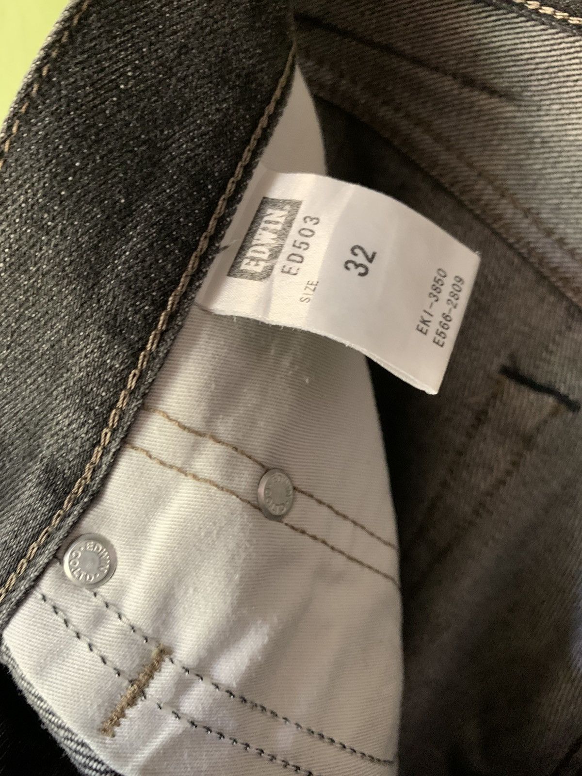 Edwin Y2K 503 Edwin straight cut denim jeans Size US 35 - 6 Thumbnail
