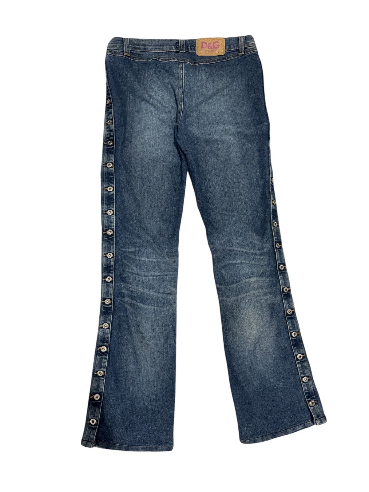 Dolce & Gabbana Y2K 2005 Dolce & Gabbana Side Button Denim Size 29" - 1 Thumbnail