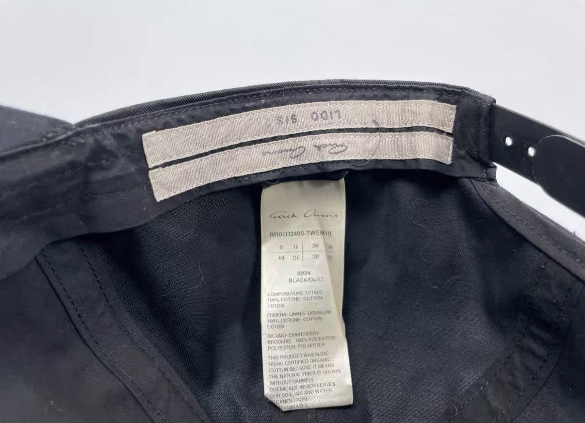 Rick Owens Rick Owens SS24 HUN Logo Curved Brim Cap J31 Size ONE SIZE - 4 Thumbnail