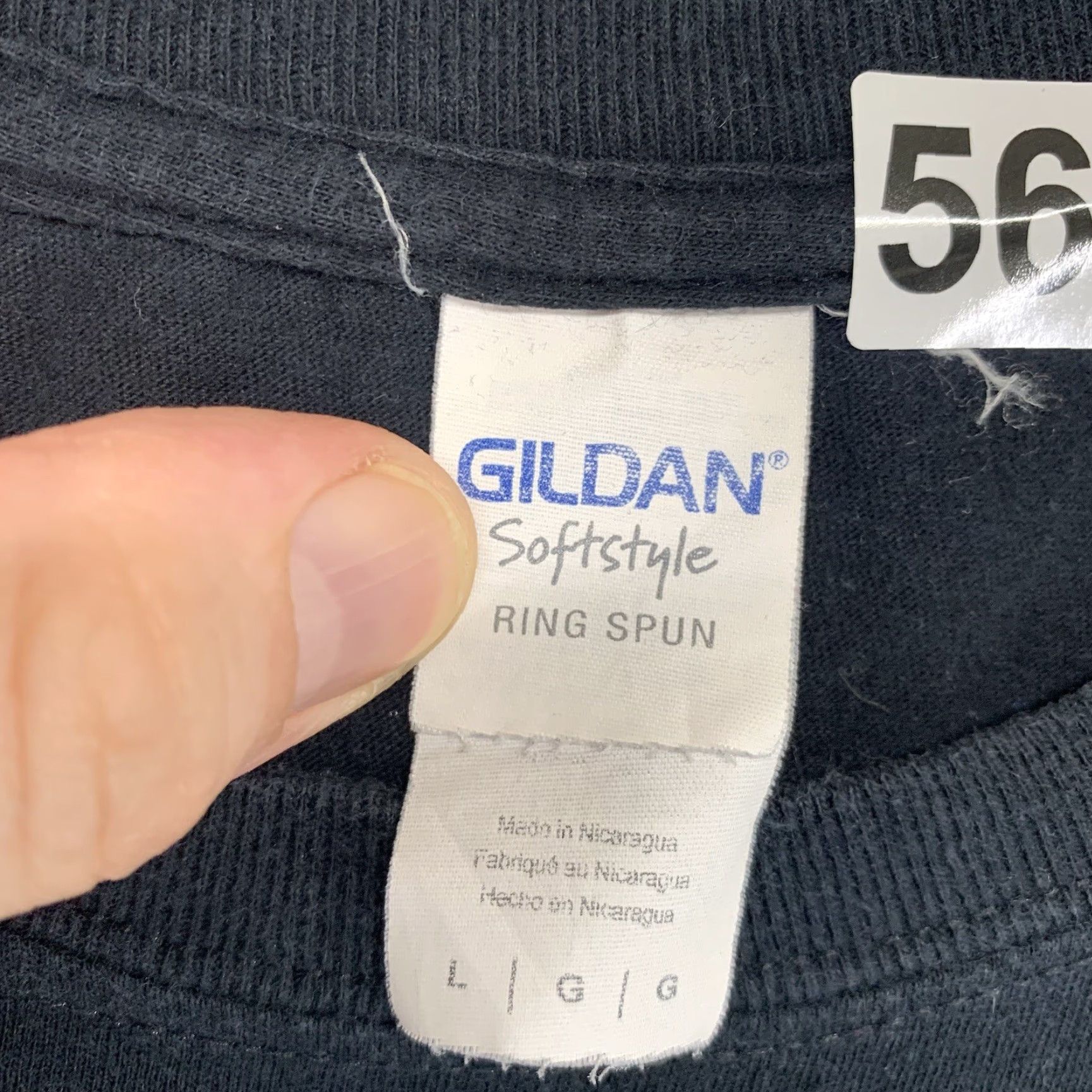 Gildan VINTAGE Gildan T-Shirt Love God Love Others Matthew 22:37-39 Graphic Print Short Sleeve Crew Neck Adult Large Black Mens Size US L / EU 52-54 / 3 - 6 Thumbnail