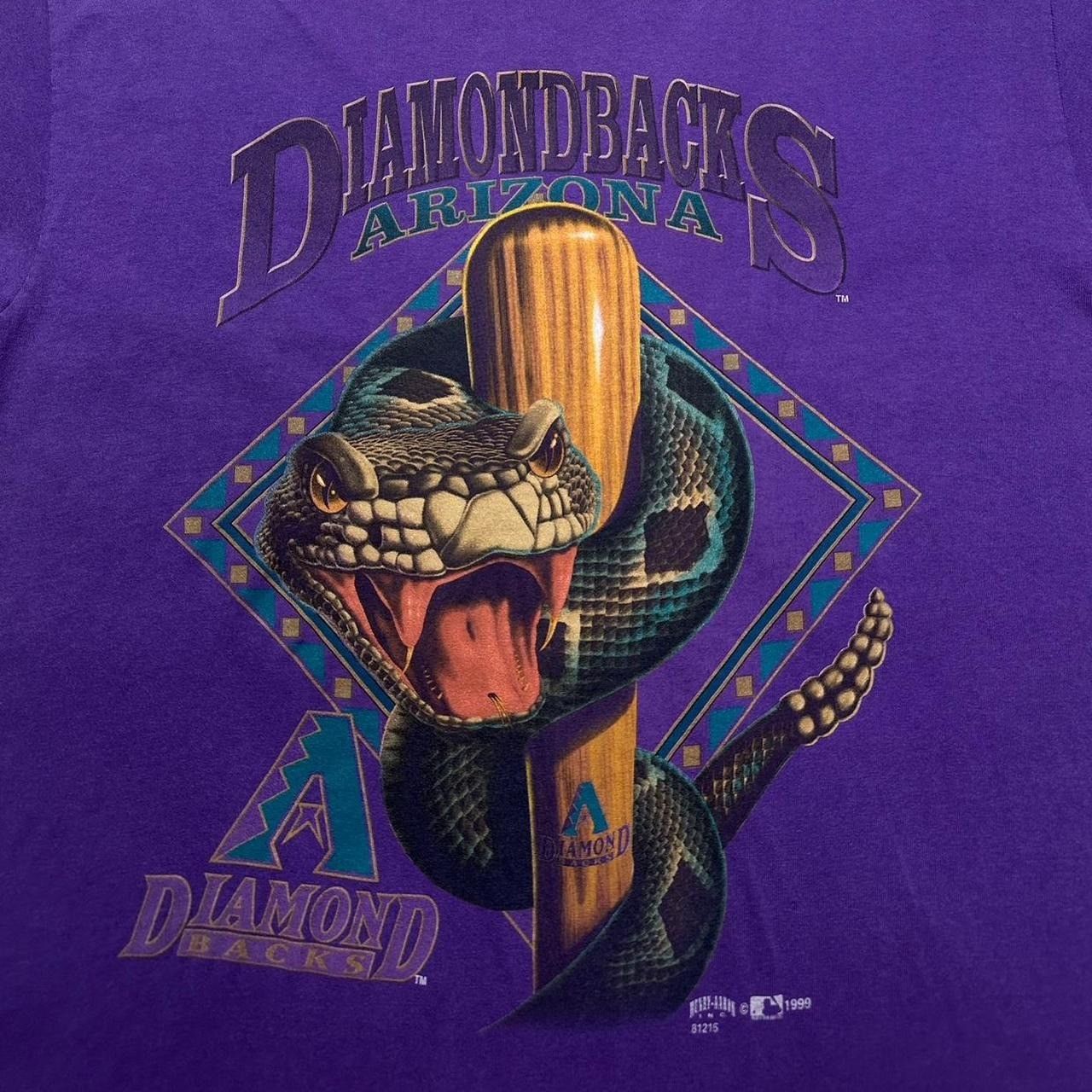 MLB × Vintage Vintage Arizona Diamondbacks Snake on Bat 1999 T-Shirt Size US L / EU 52-54 / 3 - 4 Thumbnail