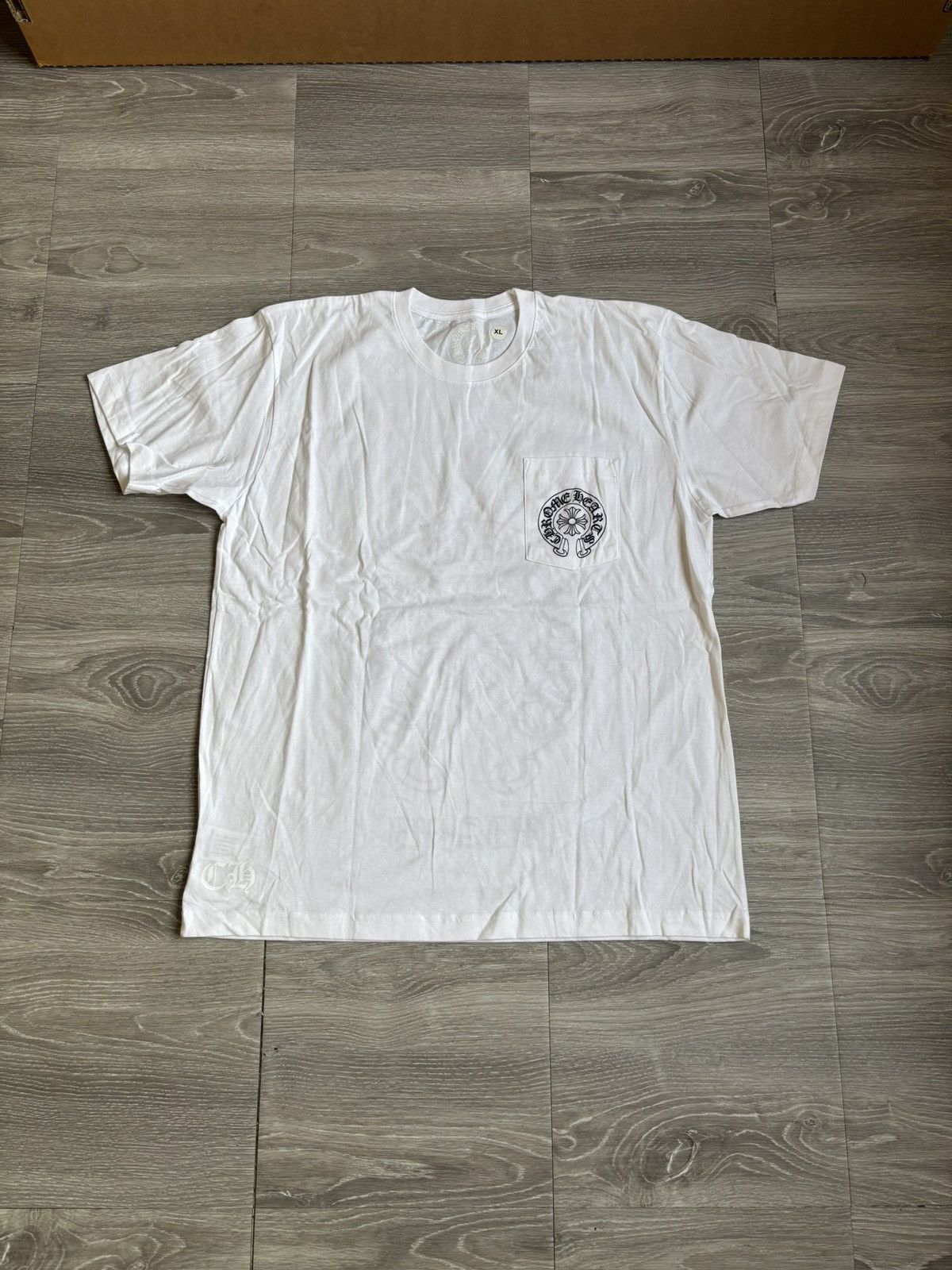 Chrome Hearts Chrome Hearts White Miami Horseshoe Tee Size US XL / EU 56 / 4 - 2 Thumbnail
