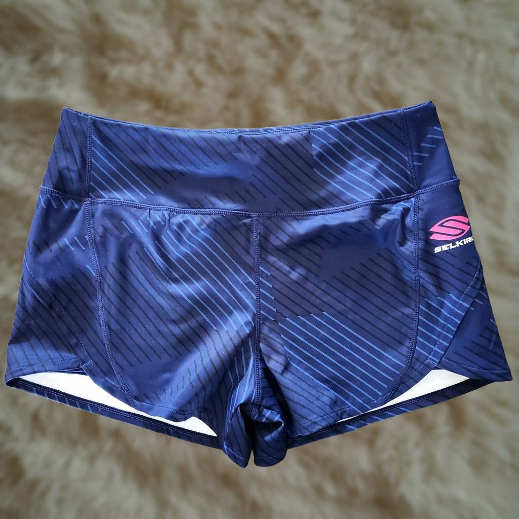 Vintage Selkirk Pickleball Shorts Womens Medium Geo Blue 2 In 1 High Waist Performance Size 32" / US 10 / IT 46 - 1 Thumbnail
