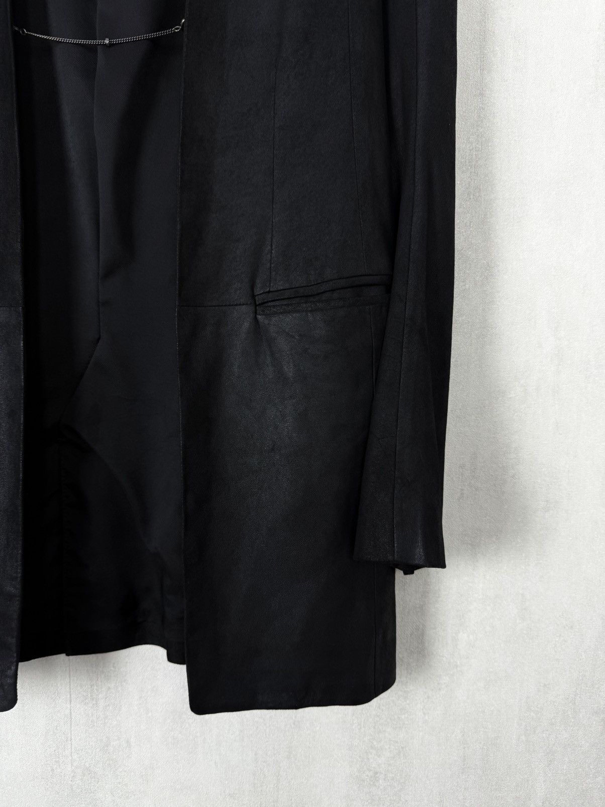 Ann Demeulemeester Ann Demeulemeester Leather Blazer With 925 Silver Chain Size XS / US 0-2 / IT 36-38 - 6 Thumbnail