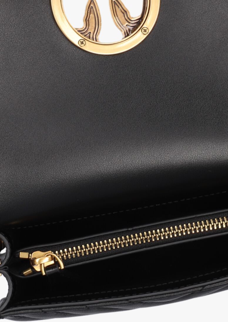Pinko o1s22i1n0824 Size: OS / Love Click Mini Chevron Bag in Black Size ONE SIZE - 5 Thumbnail