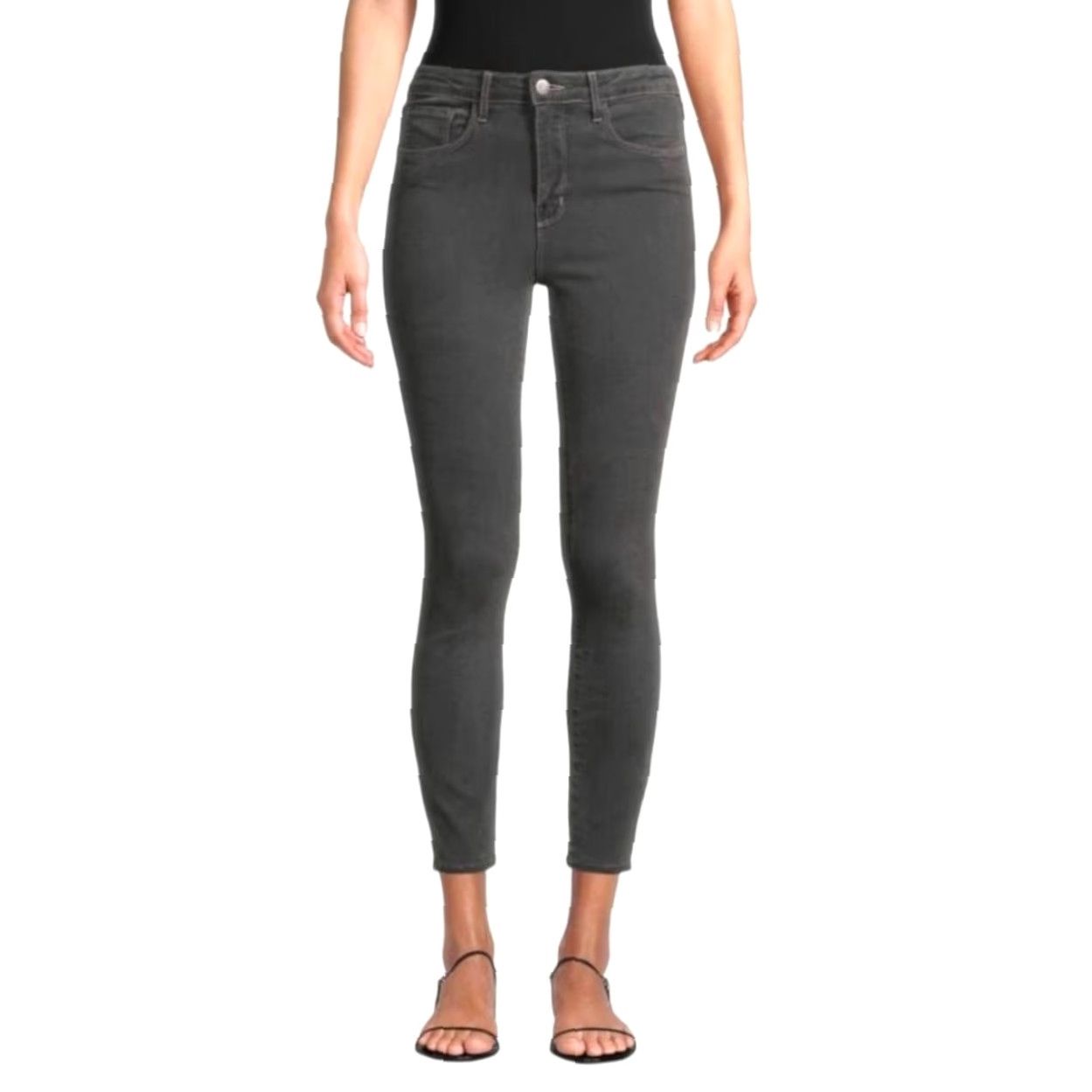 L'AGENCE L'Agence Margot High-Rise Skinny Ankle Jeans Magnet Grey Size 27 Size 27" / US 4 / IT 40 - 7 Thumbnail