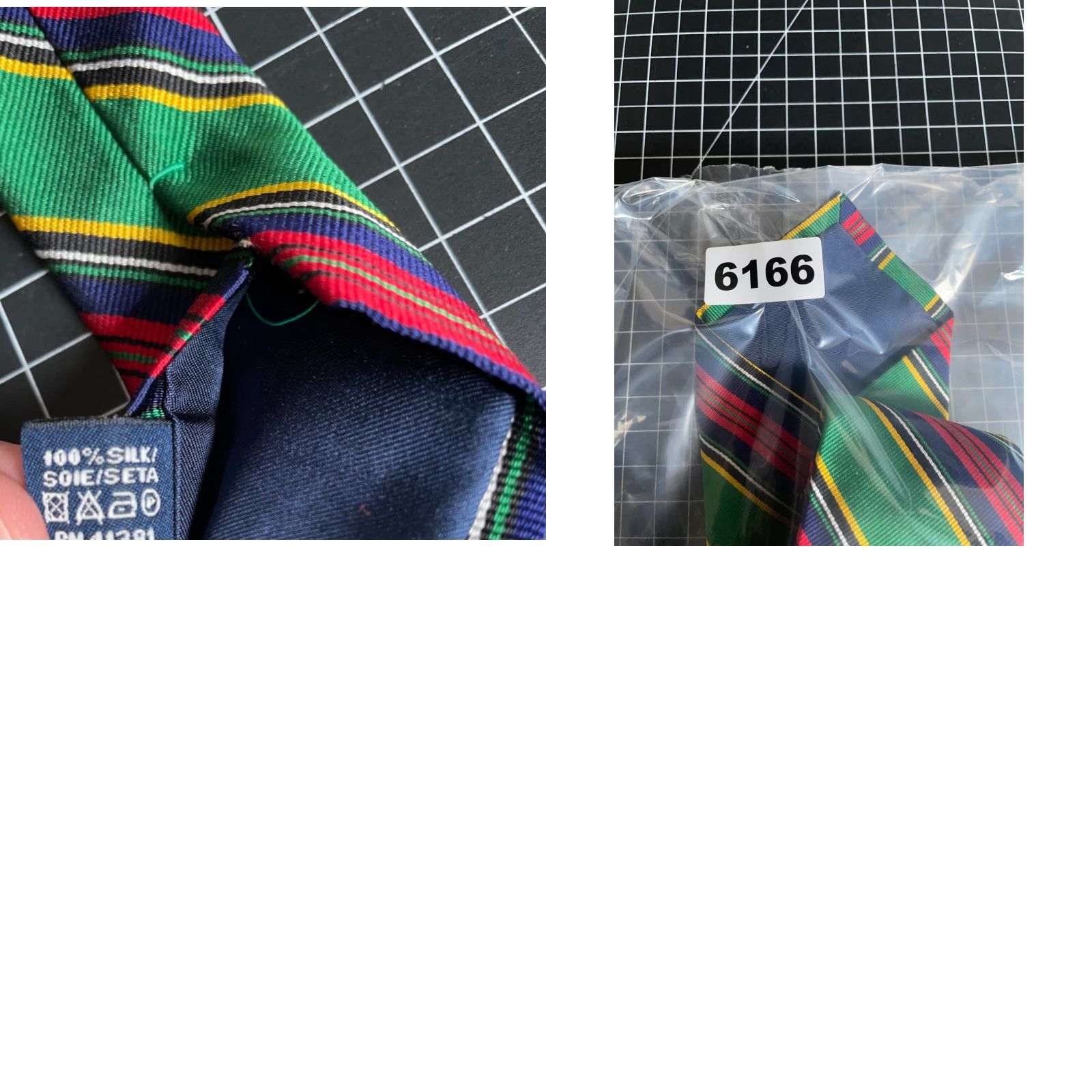 Polo Ralph Lauren VINTAGE Polo Ralph Lauren Silk Tie Green Red Striped 57" Preppy Necktie Mens Size US M / EU 48-50 / 2 - 8 Thumbnail