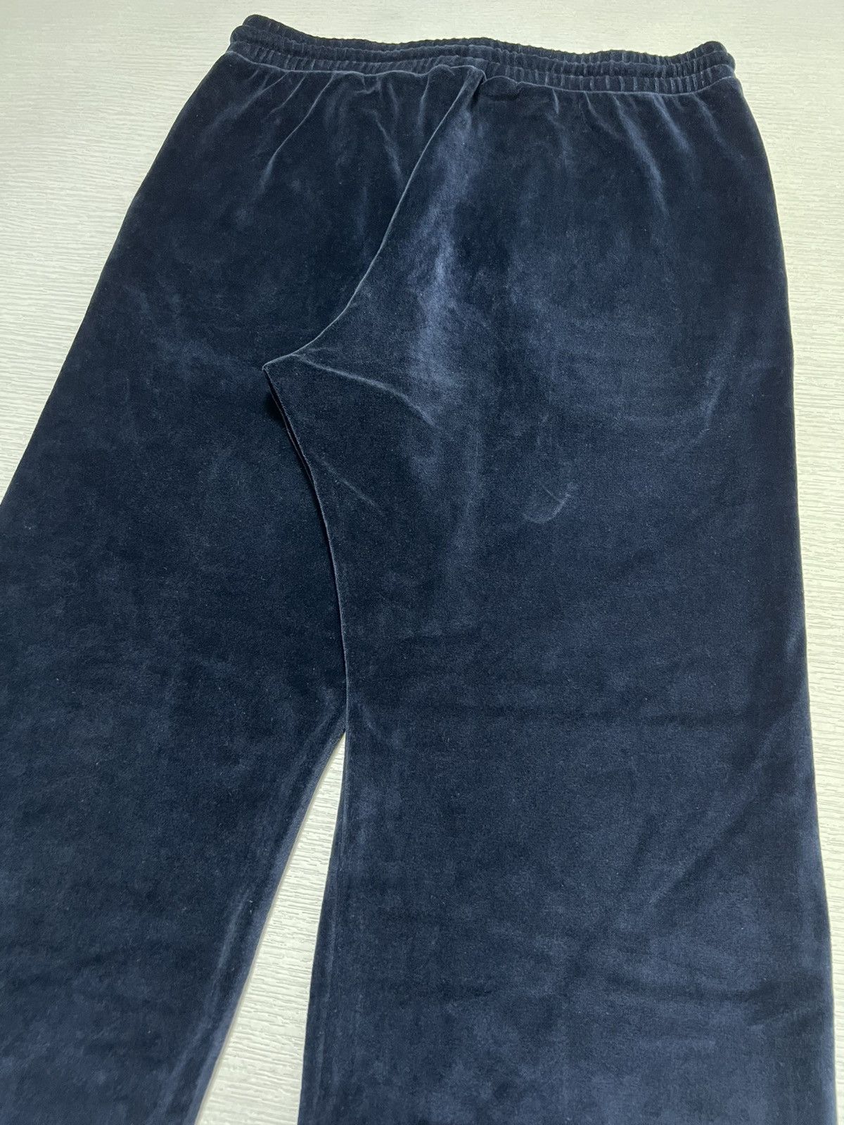 Celine Celine - Triomphe Logo Embroidered Velour Trackpants Size 30" / US 8 / IT 44 - 11 Thumbnail