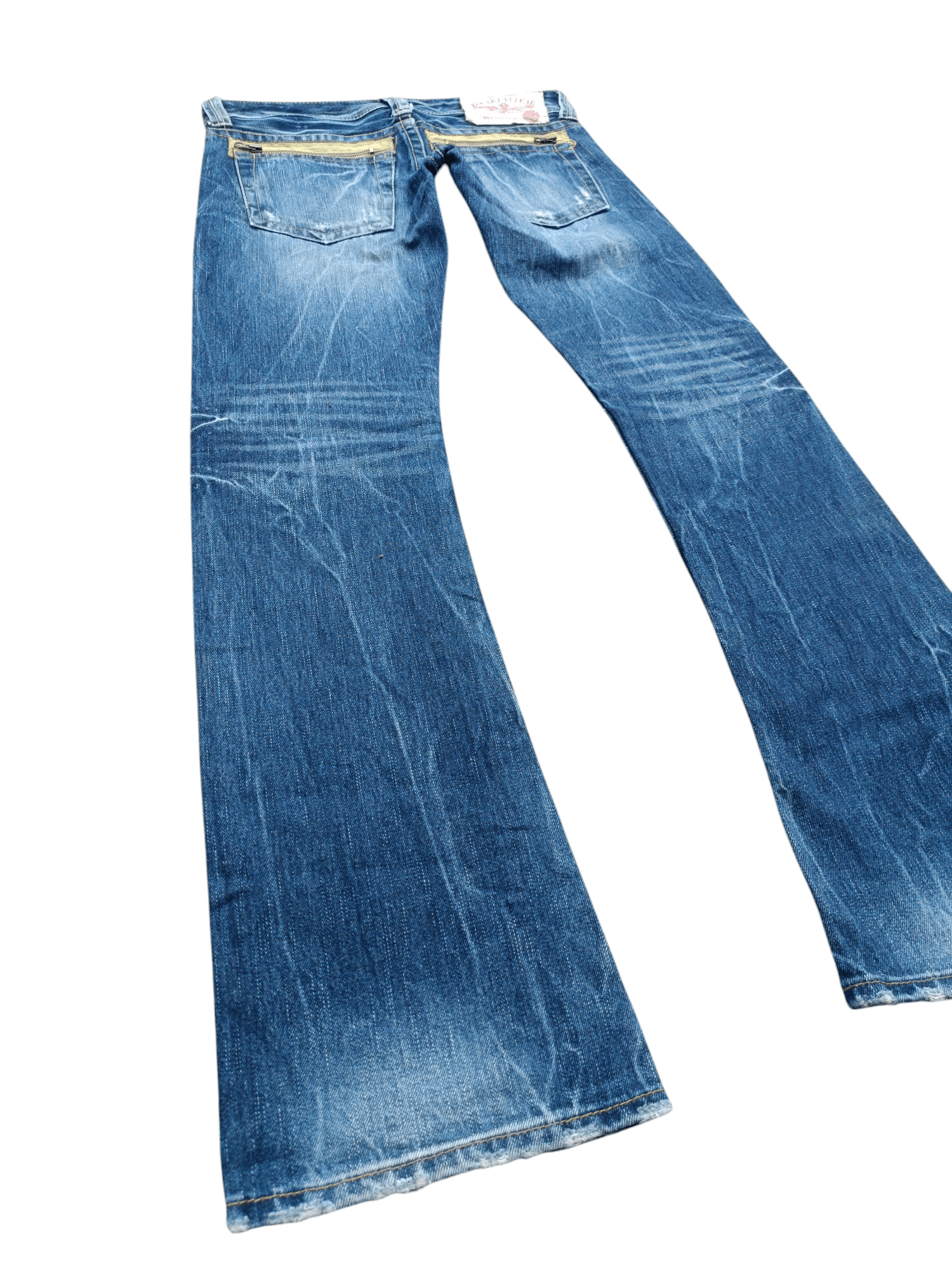Japanese Brand Japanese Brand Bogart Vulga Whiskers Flare Jeans Size US 32 / EU 48 - 3 Thumbnail