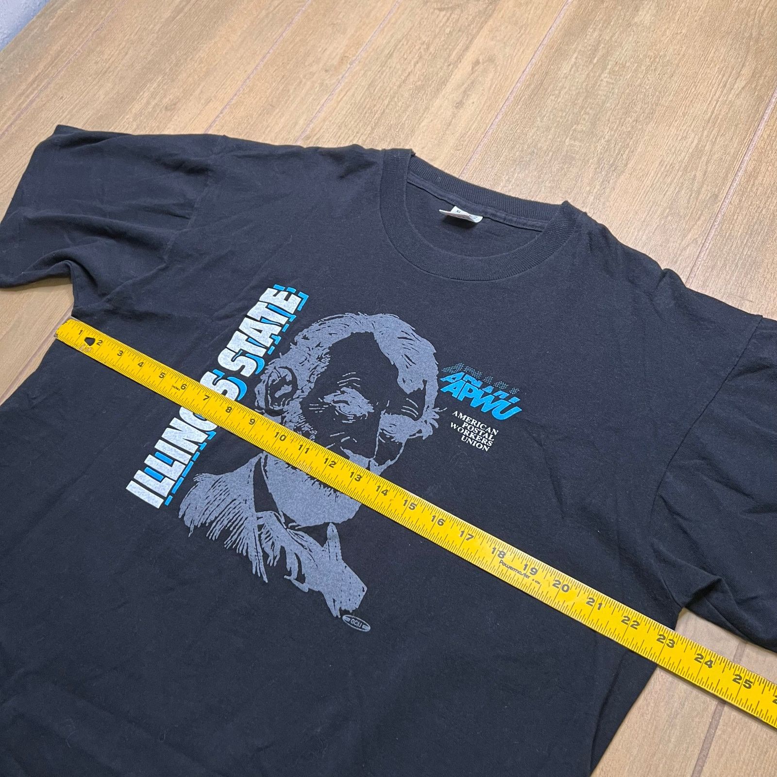 Fruit Of The Loom APWU Abraham Lincoln Union T Shirt Mens XL Made in USA Size US XL / EU 56 / 4 - 6 Thumbnail