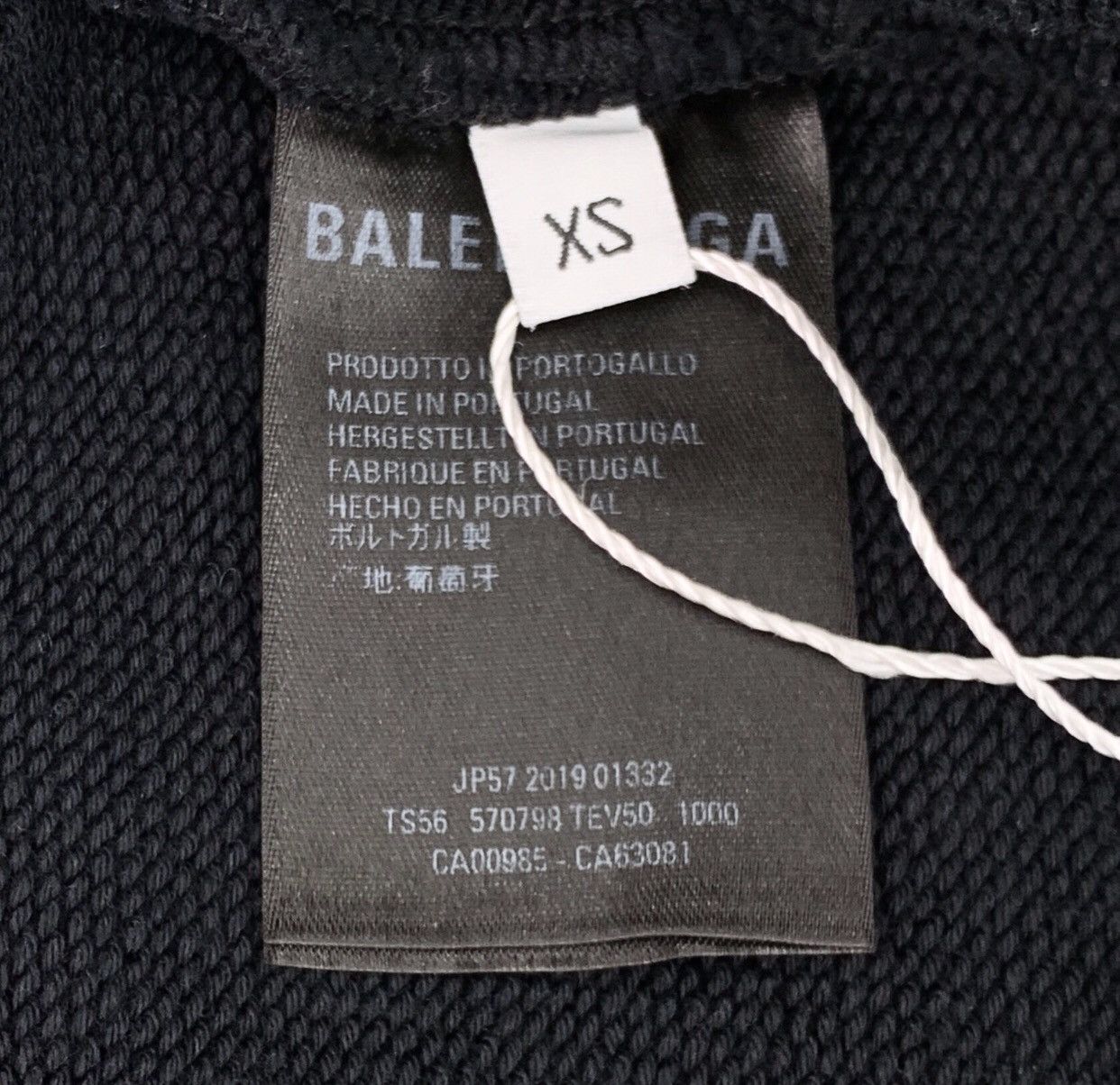 Balenciaga Balenciaga black logo gradient print long sleeved sweatshirt Size US XS / EU 42 / 0 - 7 Thumbnail