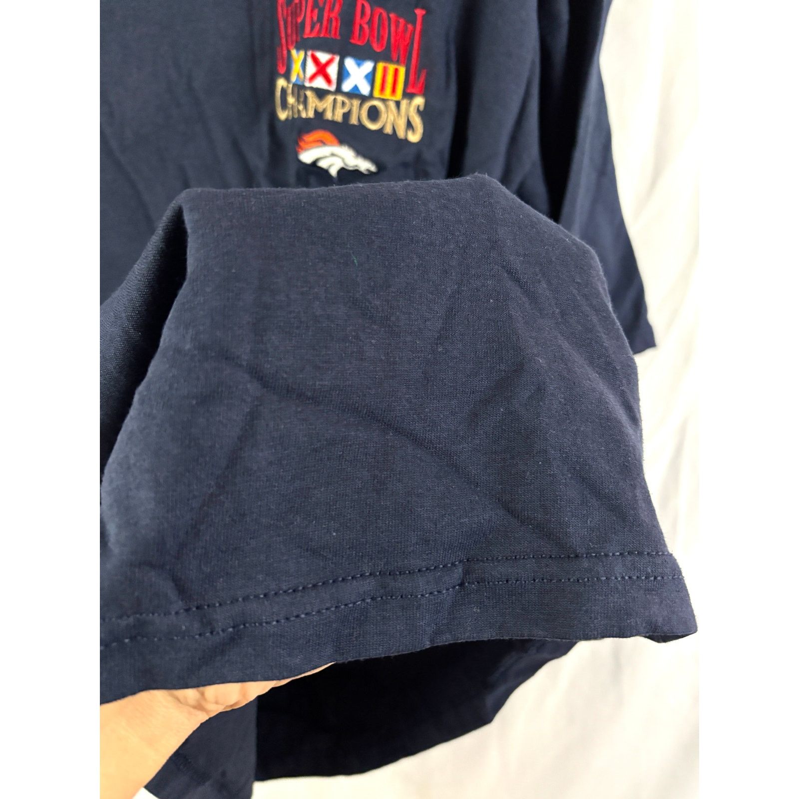 Lee Vintage Denver Broncos Super Bowl XXXII T-Shirt Navy Lee XL Size US XL / EU 56 / 4 - 9 Thumbnail