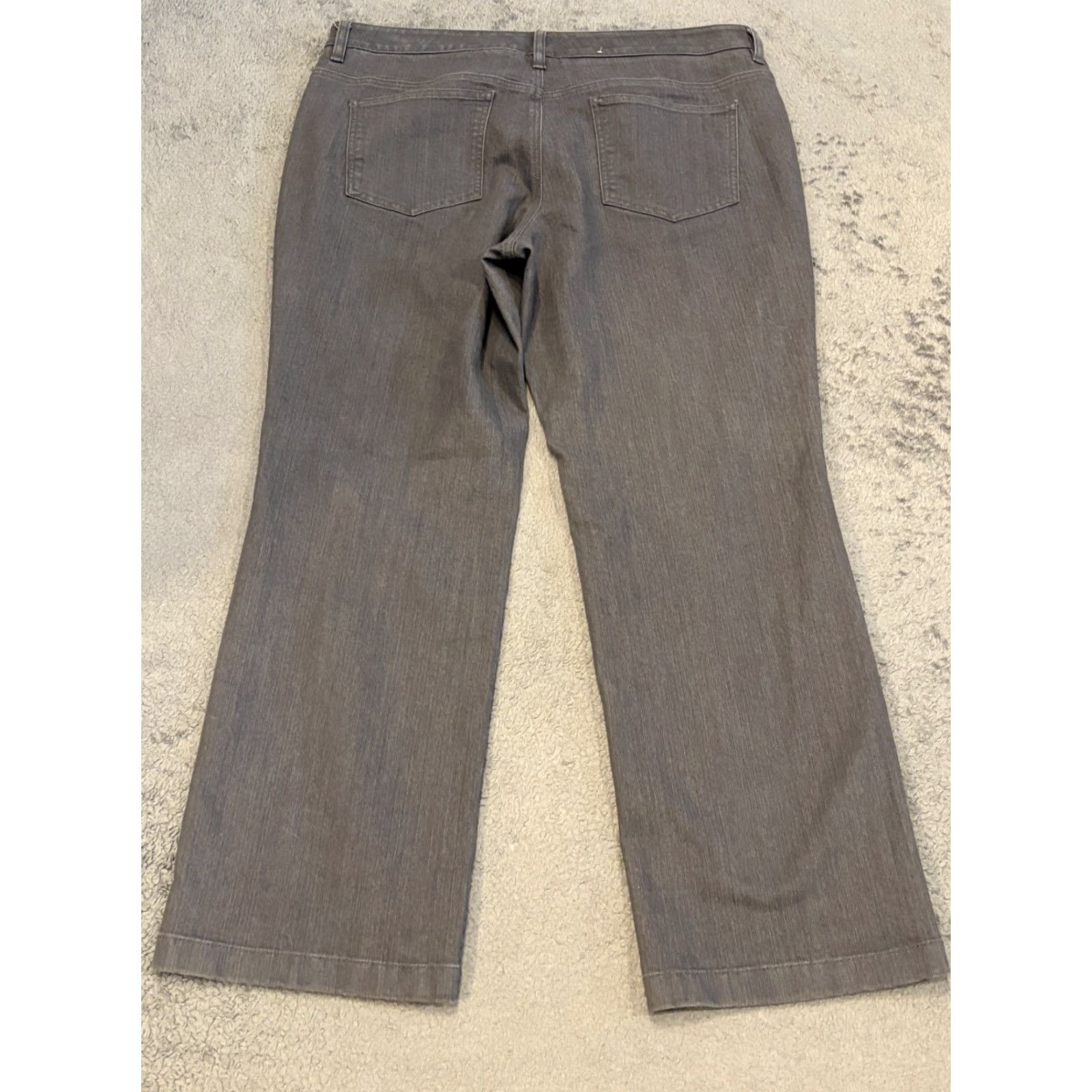 Jones New York Jones New York Sport Jeans Women’s 14W Gray Denim Straight Leg Casual Stretch Jeans Regular 5-Pocket Design Mens? Girls? Wait. Size 36" / US 14 / IT 50 - 6 Thumbnail