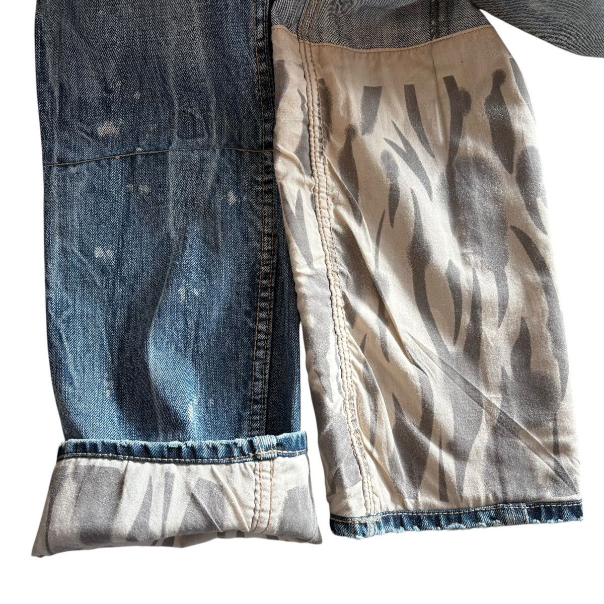 If Six Was Nine × Number (N)ine × PPFM PPFM SS08s Distressed Washed Embroidery Denim Size US 32 / EU 48 - 5 Thumbnail
