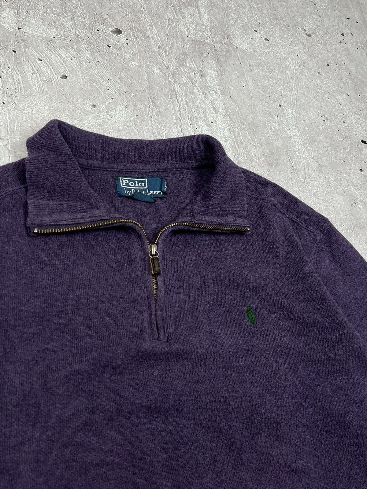 Polo Ralph Lauren Vintage Polo Ralph Lauren 1/4 Zip Sweatshirt Size US L / EU 52-54 / 3 - 3 Thumbnail